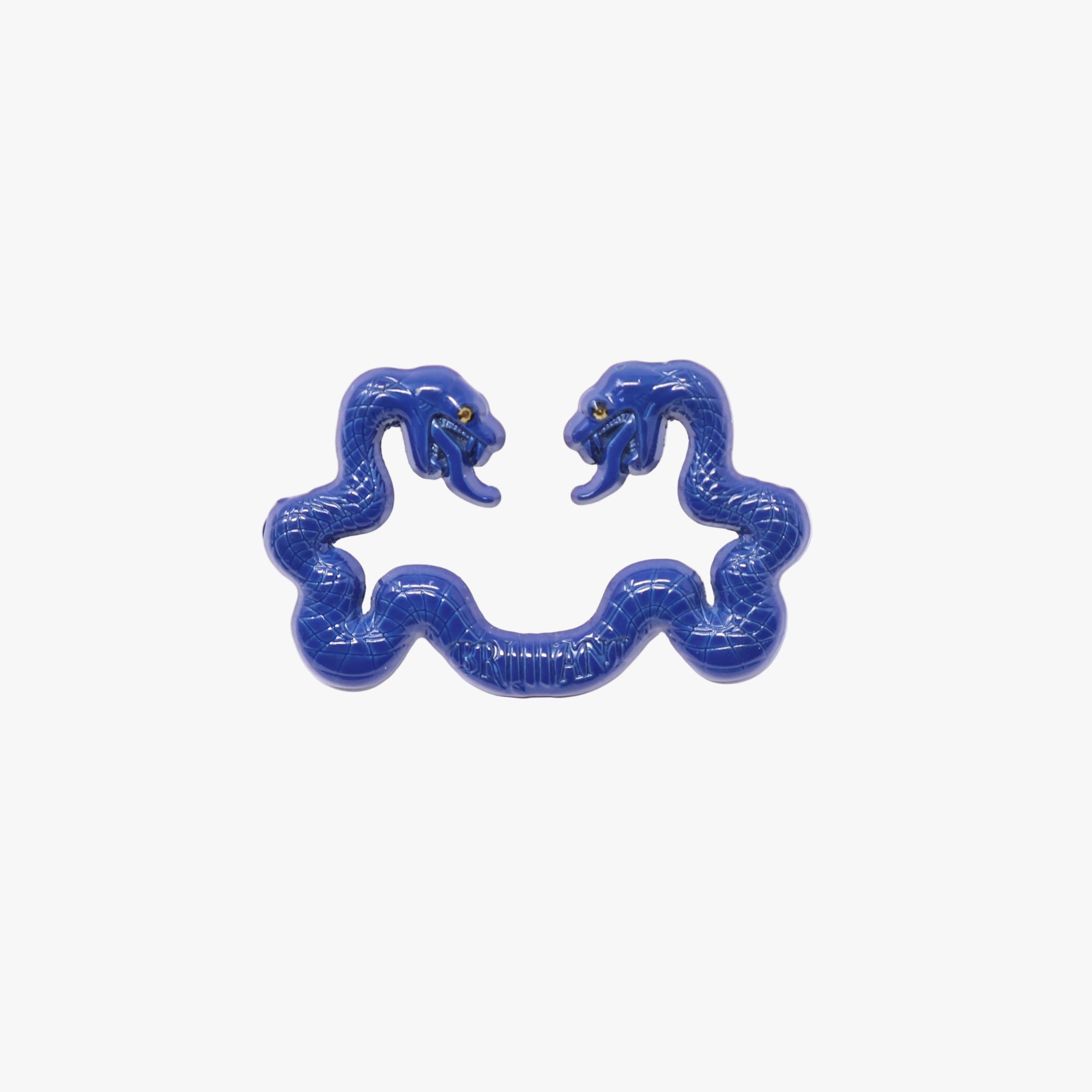 Navy Snake MLB Logo Pin