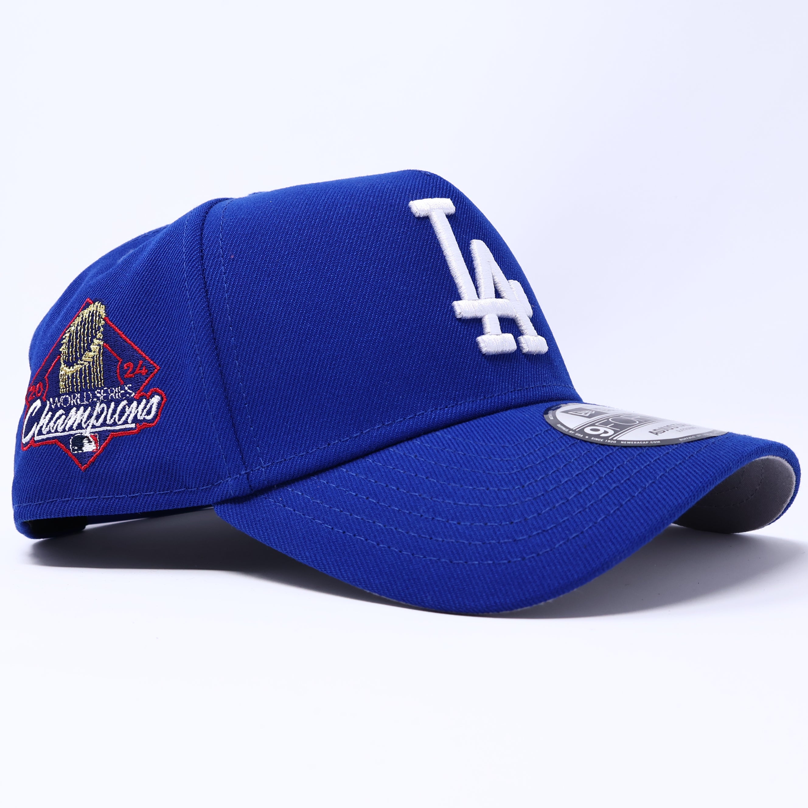 NWT Blue Los Angeles Dodgers 2024 World Series 9Forty New Era Adjustable Snapback Hat 5 Panel