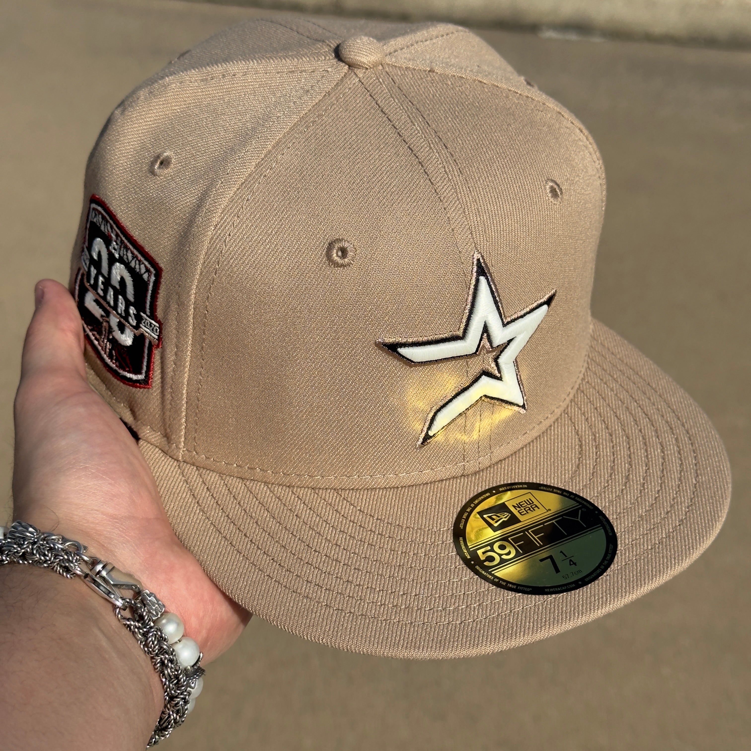 Camel Khaki Houston Astros 20 Years 59fifty New Era Fitted Cap Hat Sun