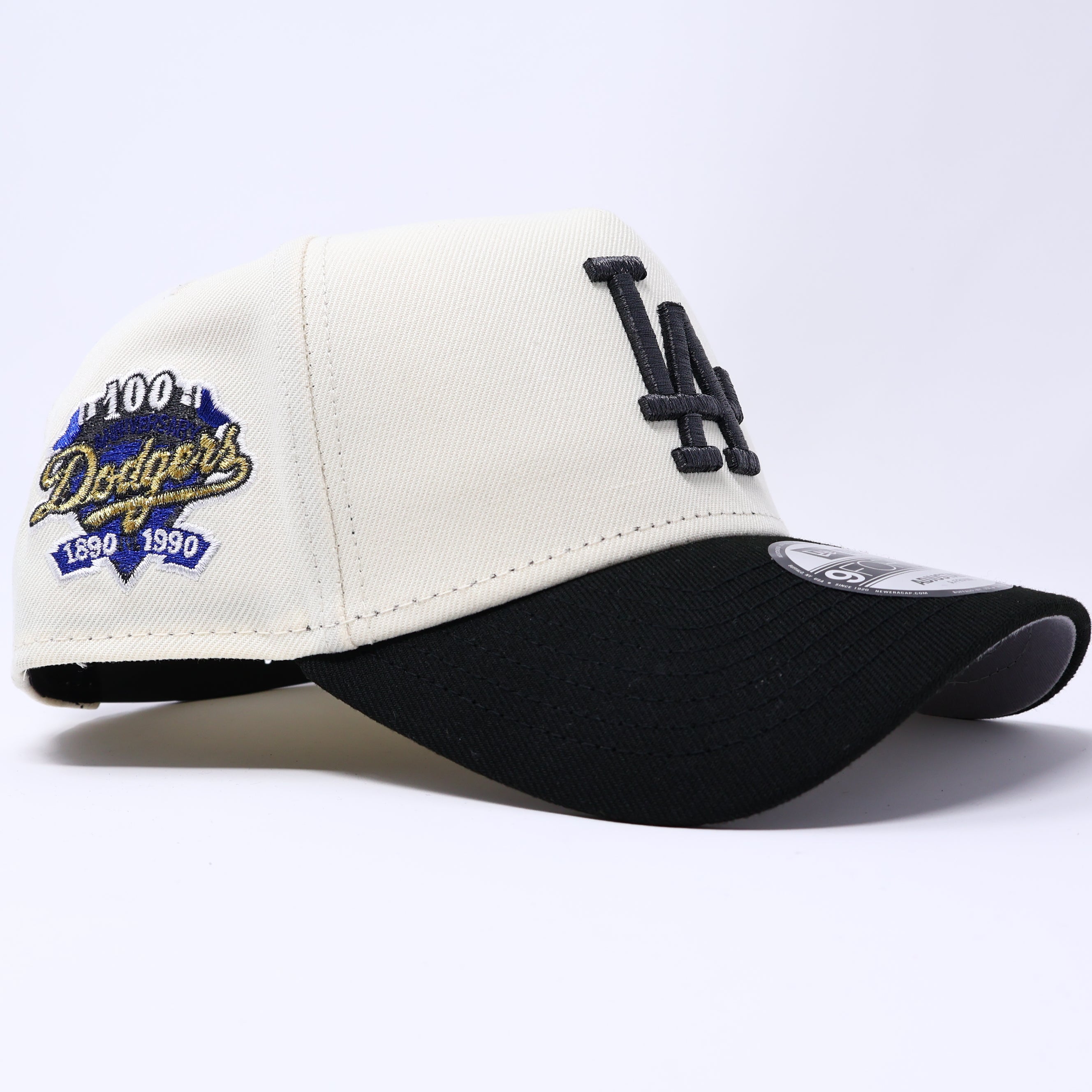 NWT Chrome Los Angeles Dodgers 100th Anniversary 9Forty New Era Adjustable Snapback Hat 5 Panel