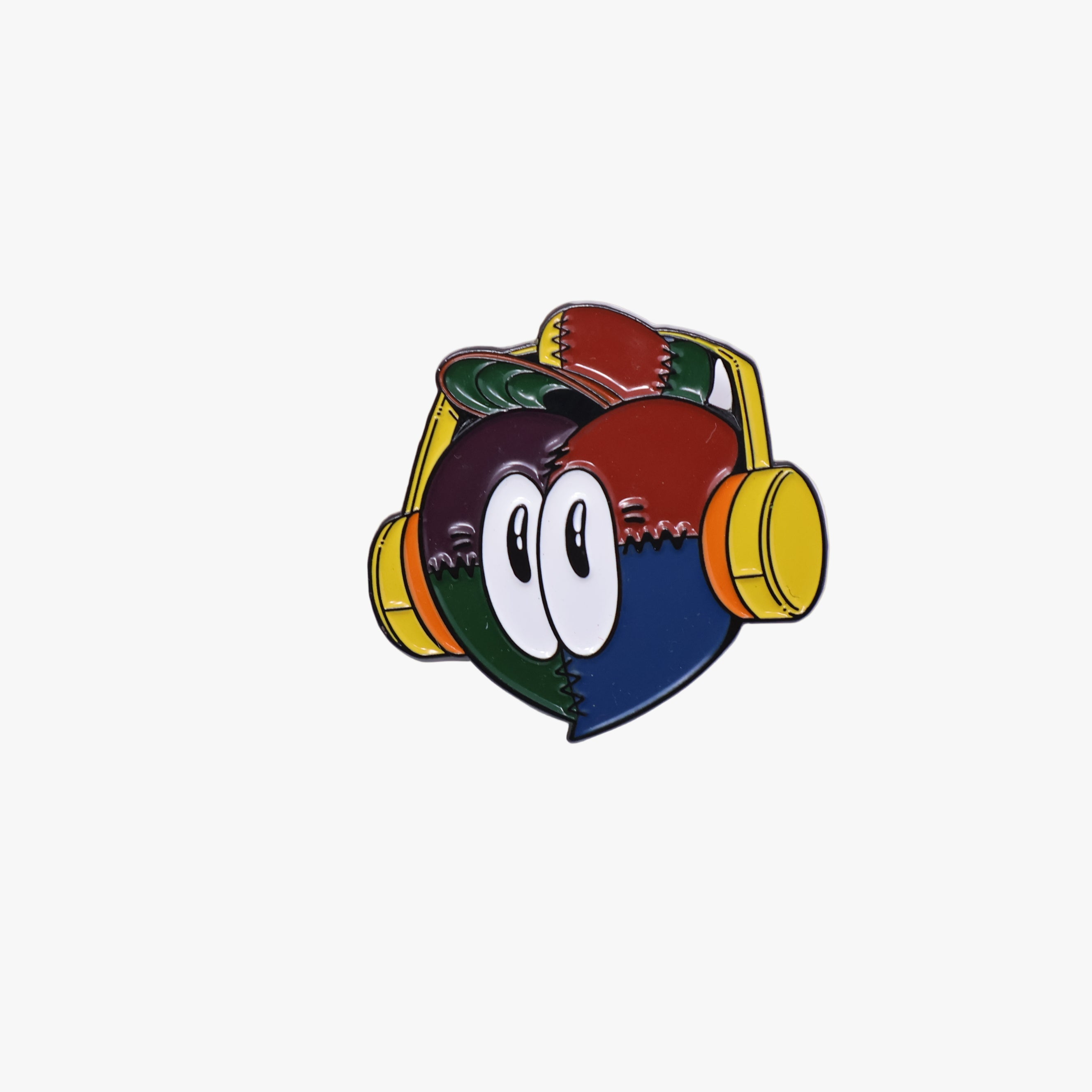 Hatclub Multicolor Stitch Heart Graphic Pin