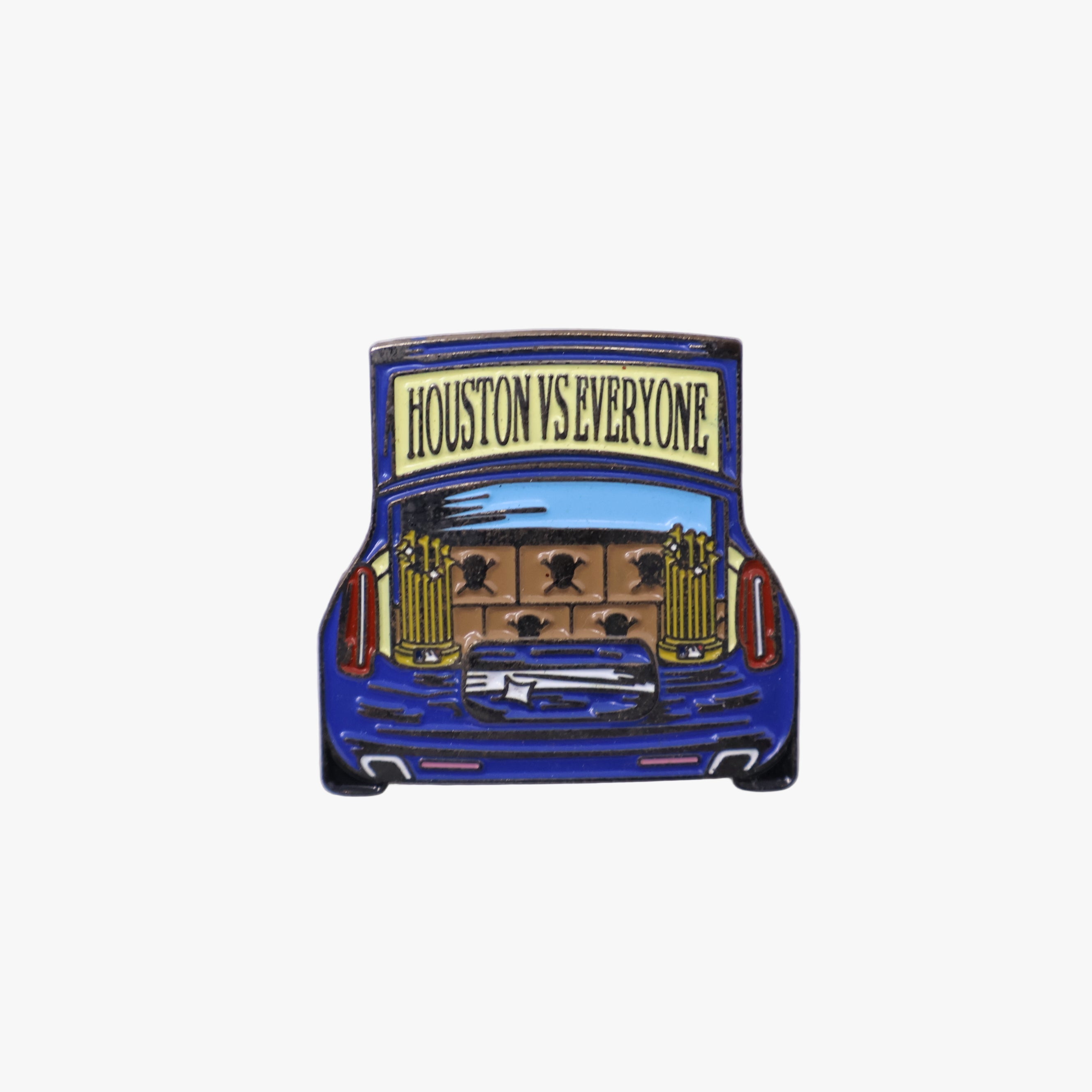 TXFitteds Texas State Blue Houston vs Everyone Slab Car Graphic Pin