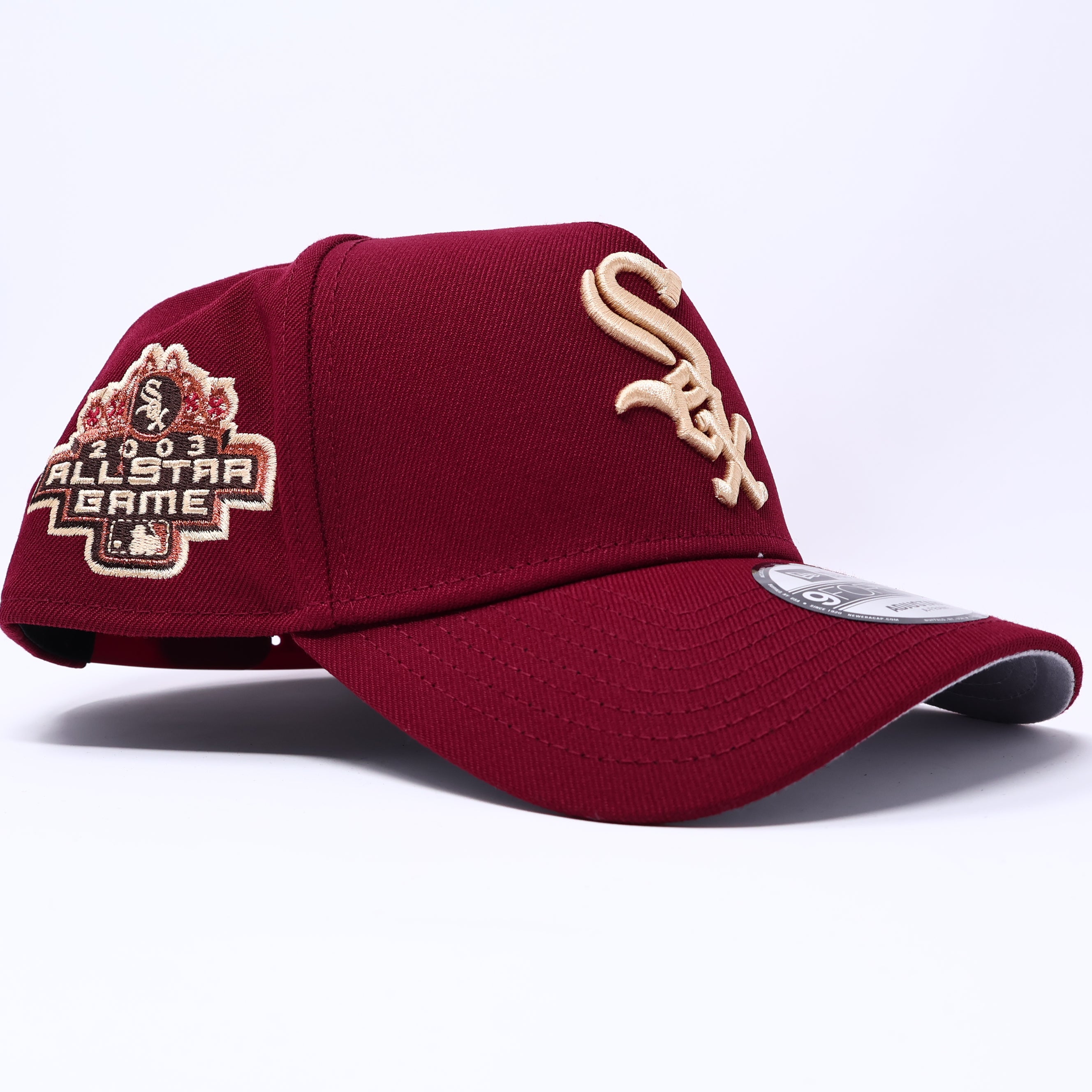 NWT Maroon Chicago White Sox 2003 All Star Game 9Forty New Era Adjustable Snapback Hat 5 Panel