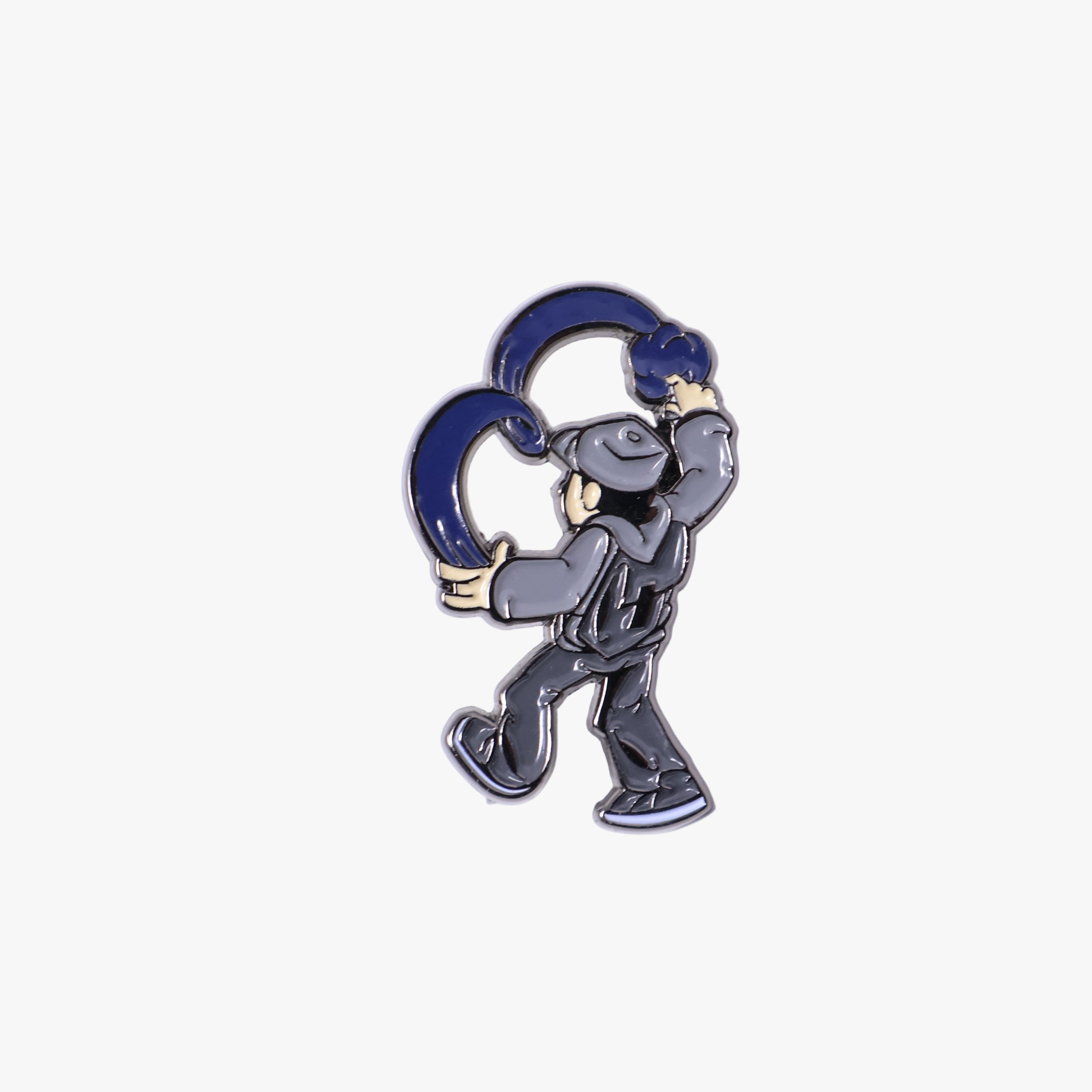 Corat Navy Graffiti Spray Graphic Pin