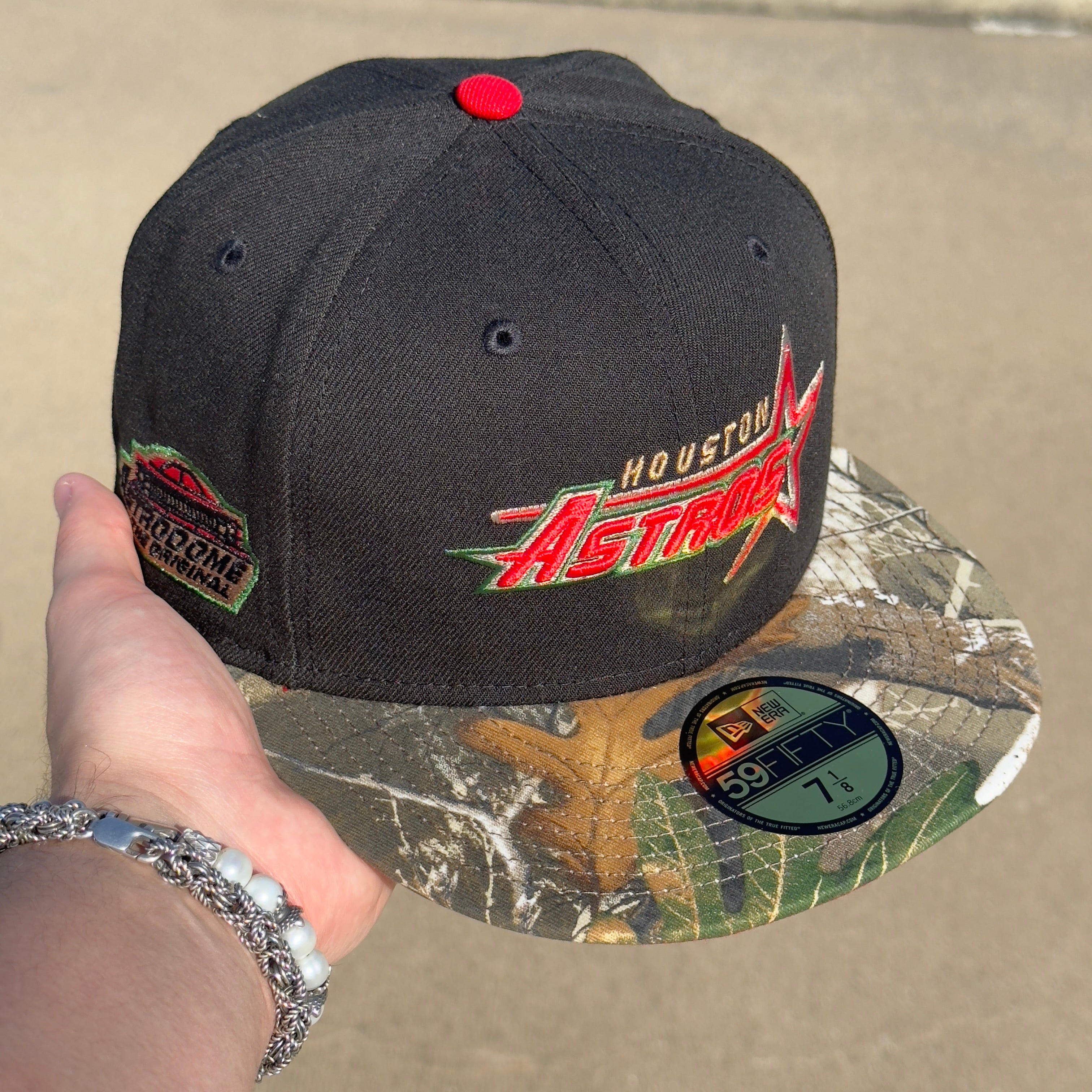 7 1/8 Realtree Houston Astros Astrodome 59fifty New Era Fitted Cap Hat