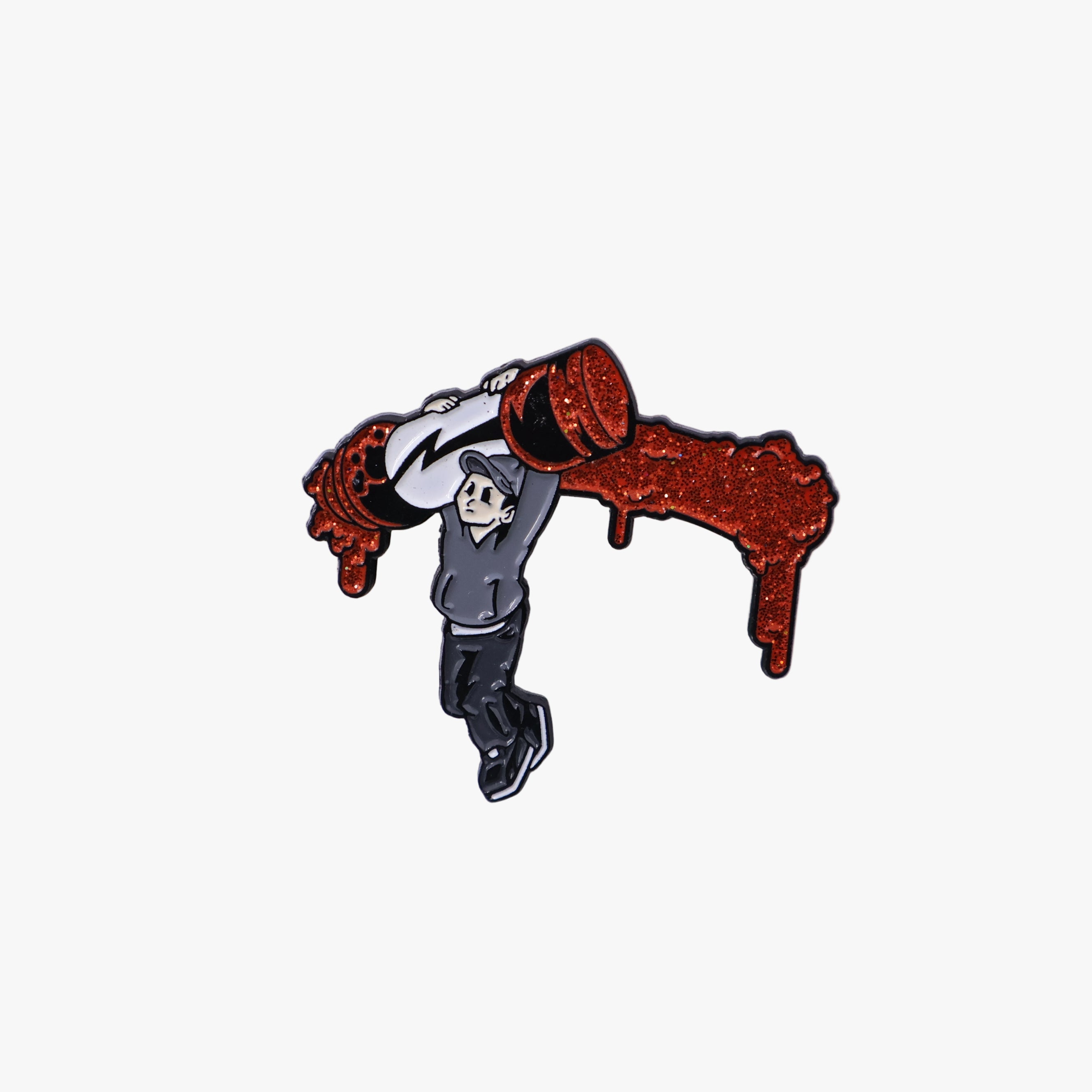 Corat Red Blood Drip Graphic Pin