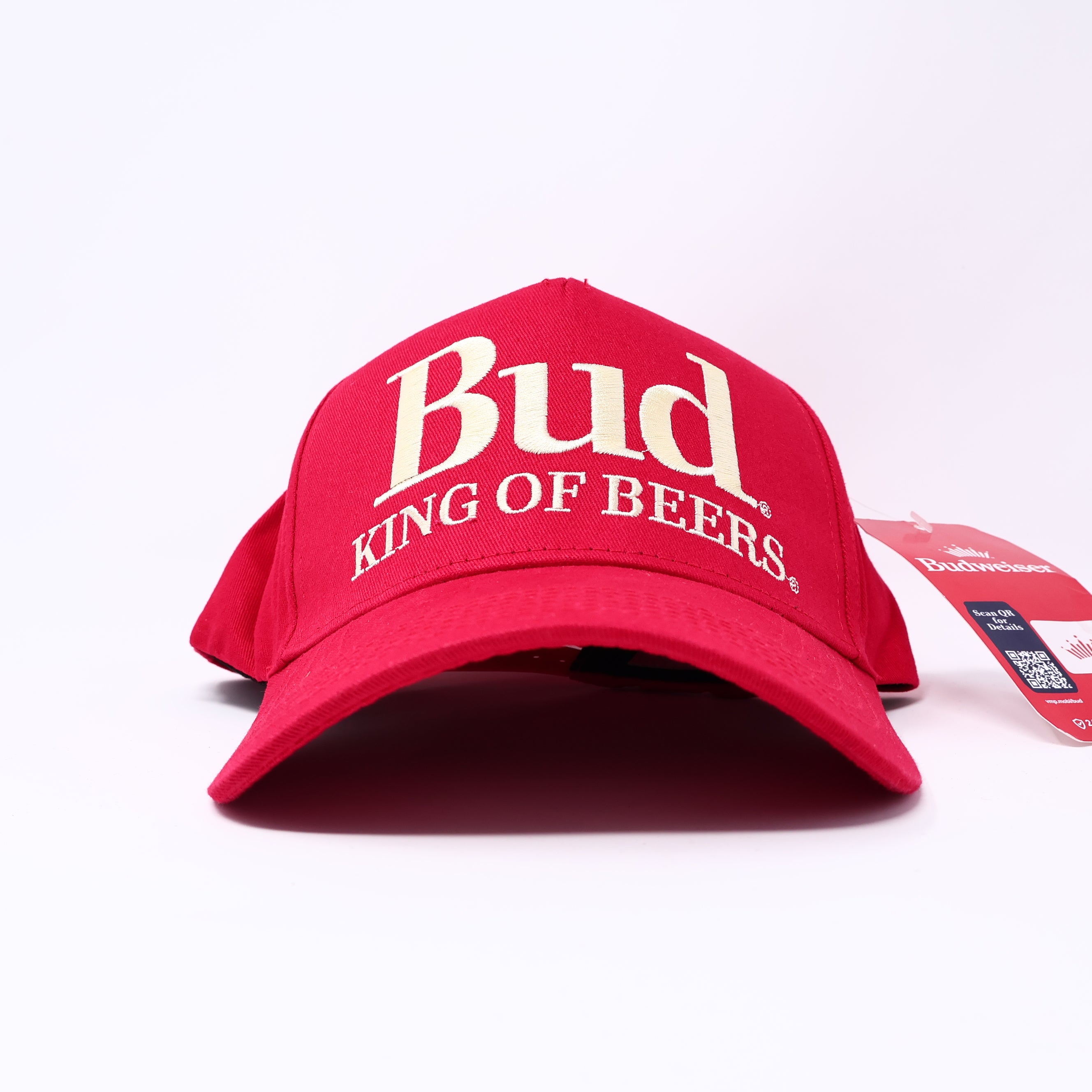 NWT BudWeiser Red Baseball Cap Hat Adjustable Beer Logo Classic Mens Womens Fashion