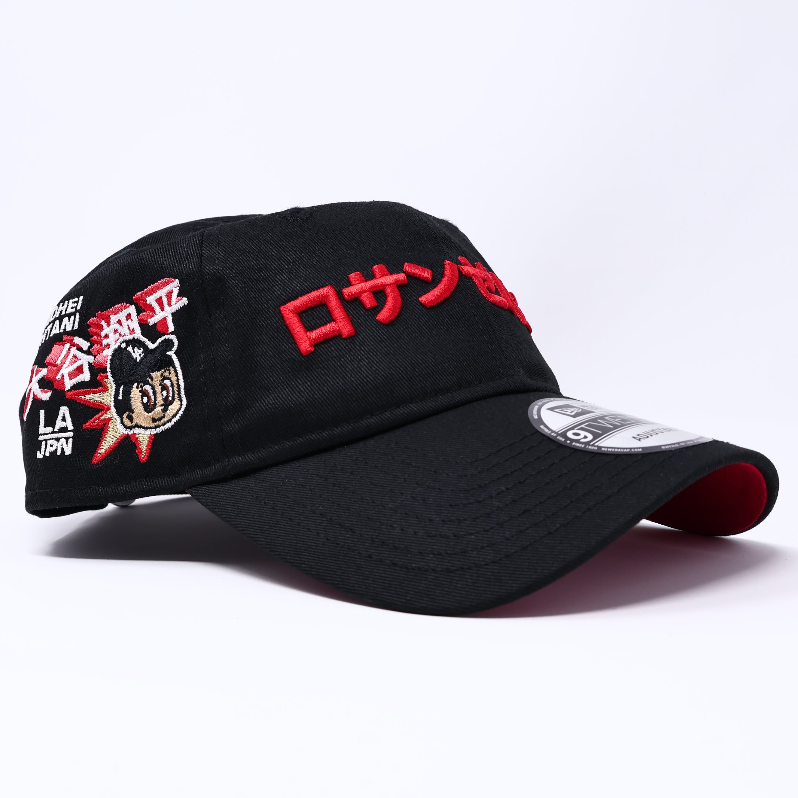 NWT Black Los Angeles Dodgers Shohei Ohtani 9Twenty New Era Adjustable Snapback Hat 6 Panel