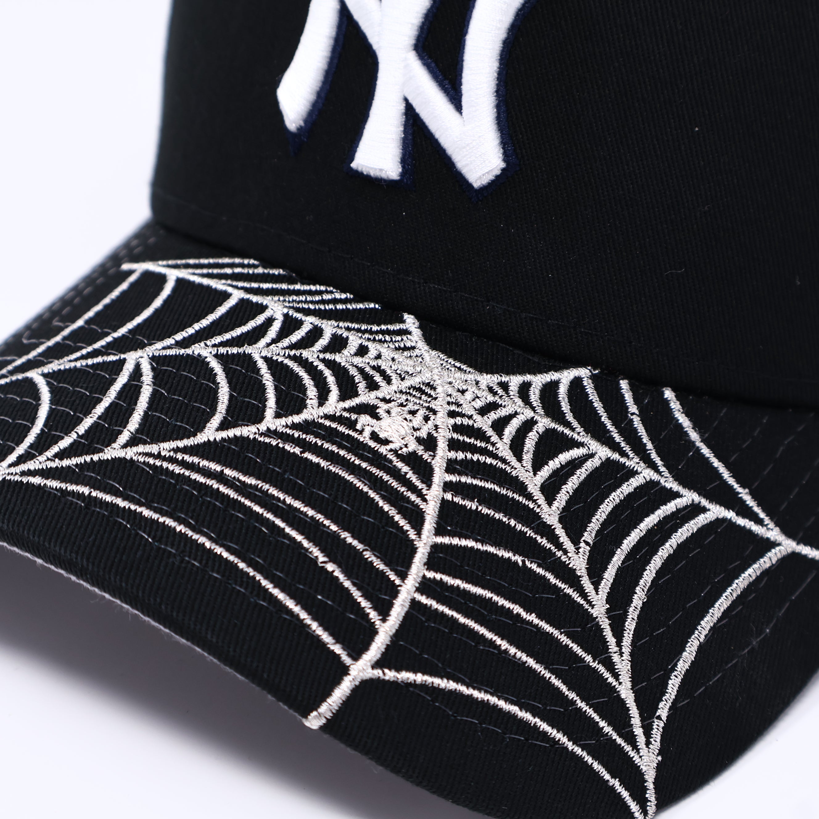 NWT Black New York Yankees Spider Web 9Forty New Era Adjustable Snapback Hat 5 Panel