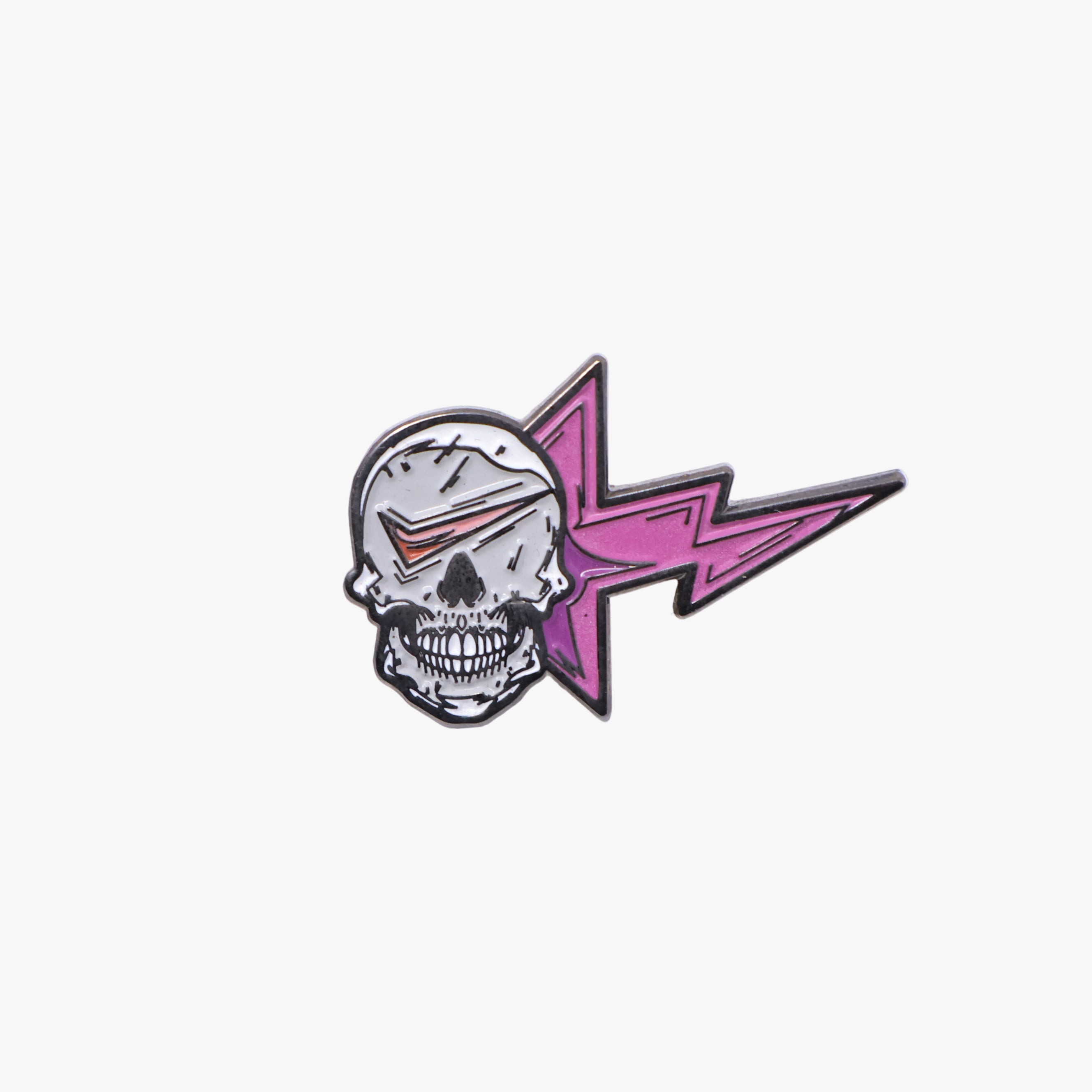 Gray Purple Skull Nike Bape Graphic Pin