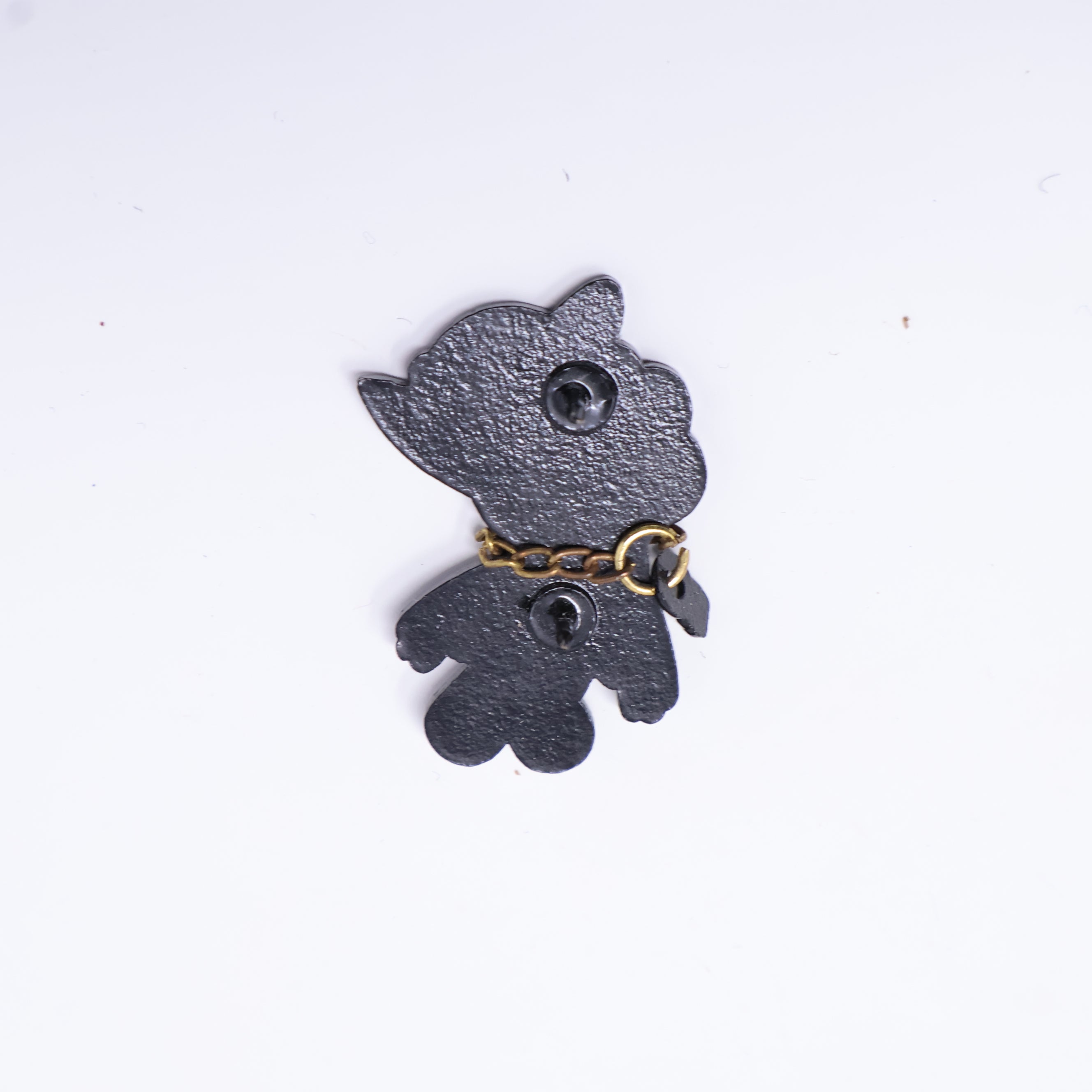 Brown Bear with Chain Graphic Pin