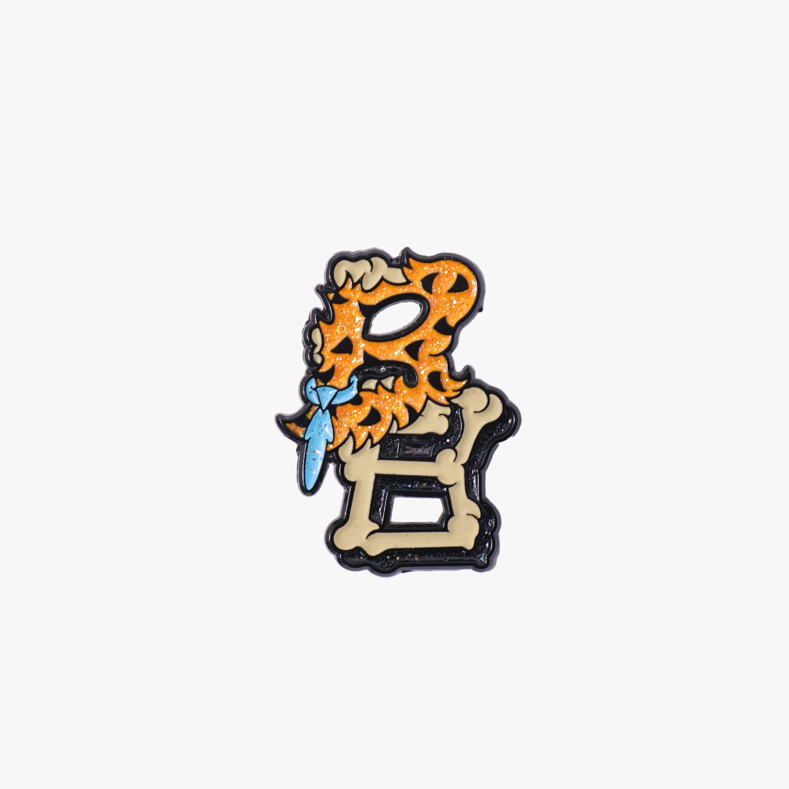 Orange Bone Brimz Graphic Pin