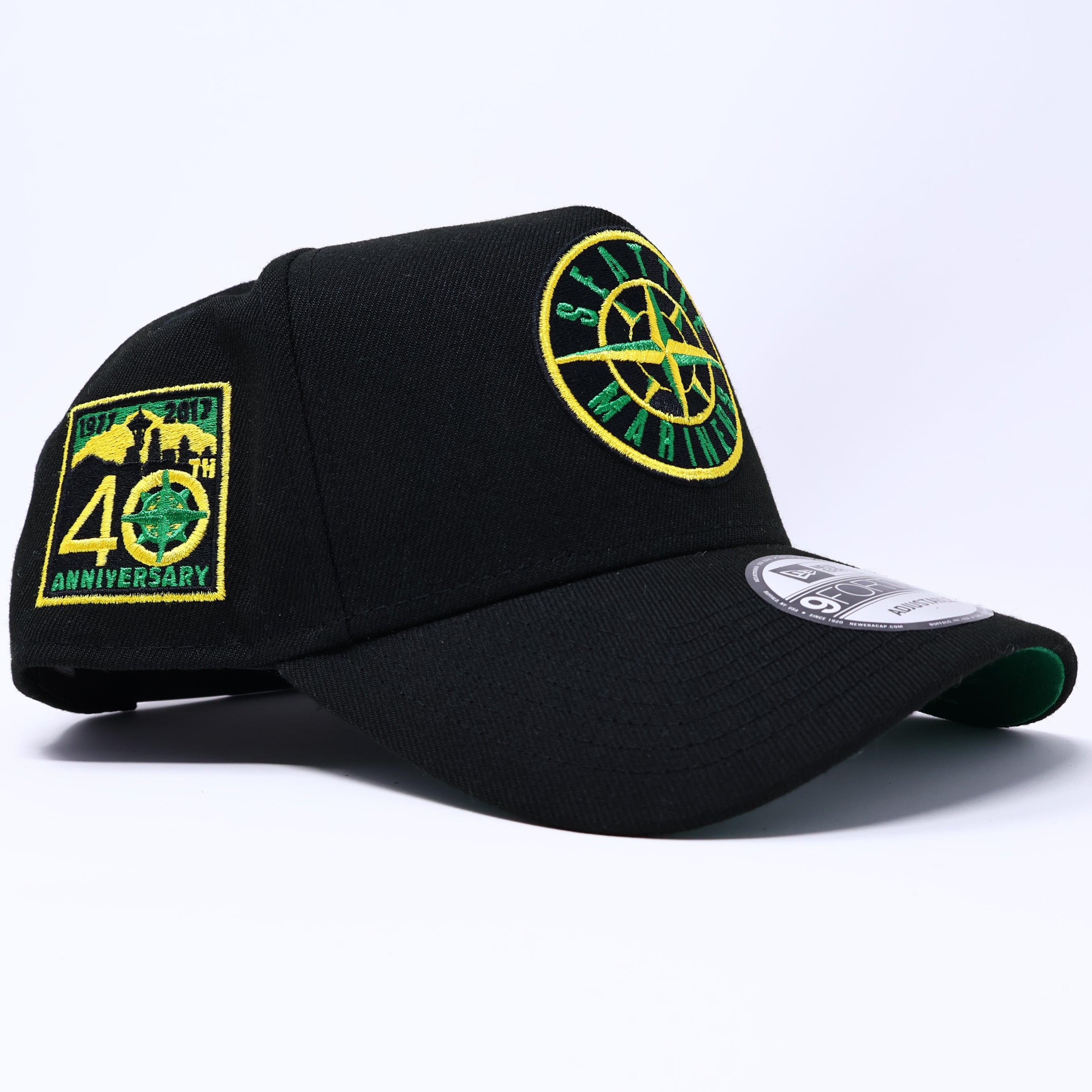 NEW Black Seattle Mariners 40th Anniversary 9Forty New Era Adjustable Snapback Hat