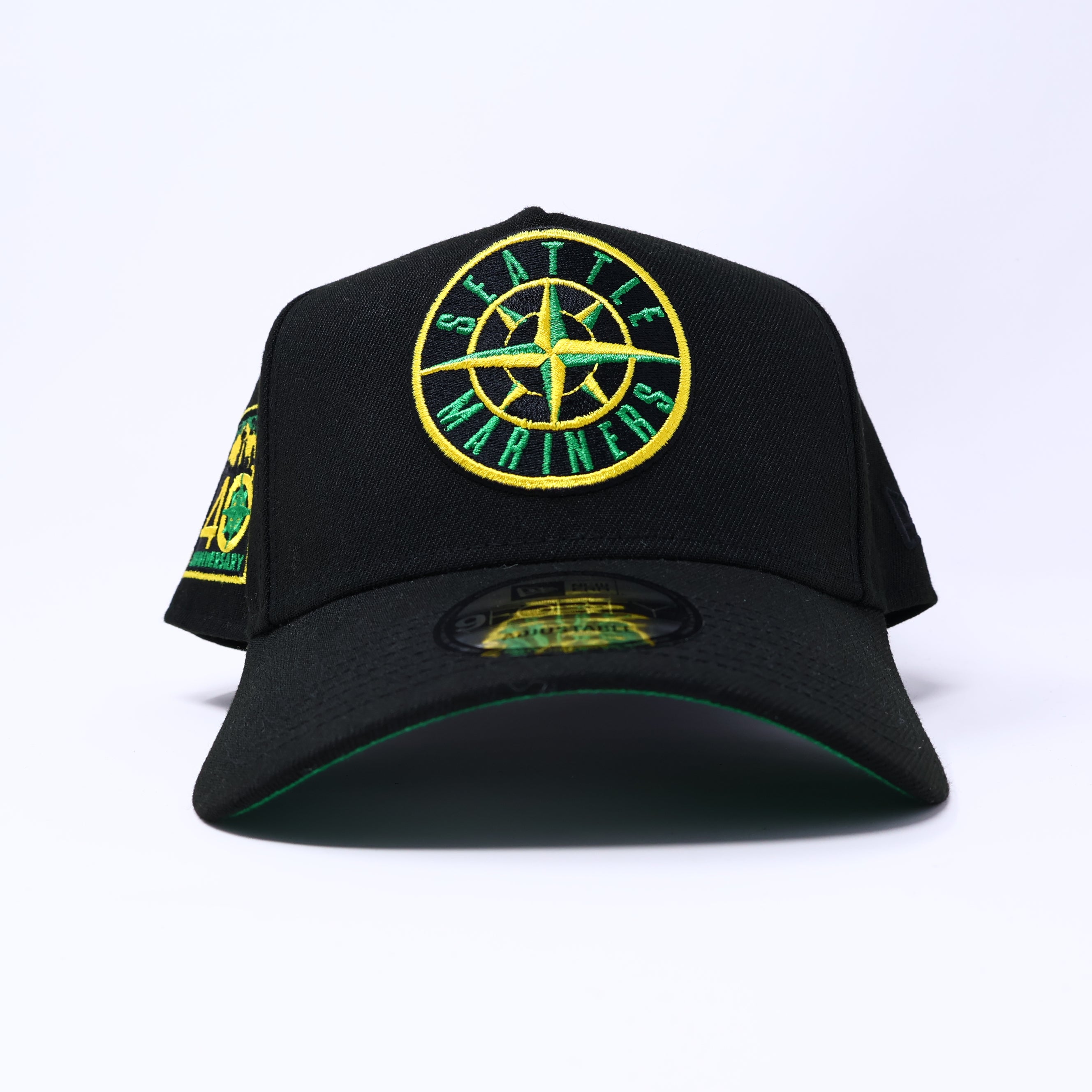 NEW Black Seattle Mariners 40th Anniversary 9Forty New Era Adjustable Snapback Hat