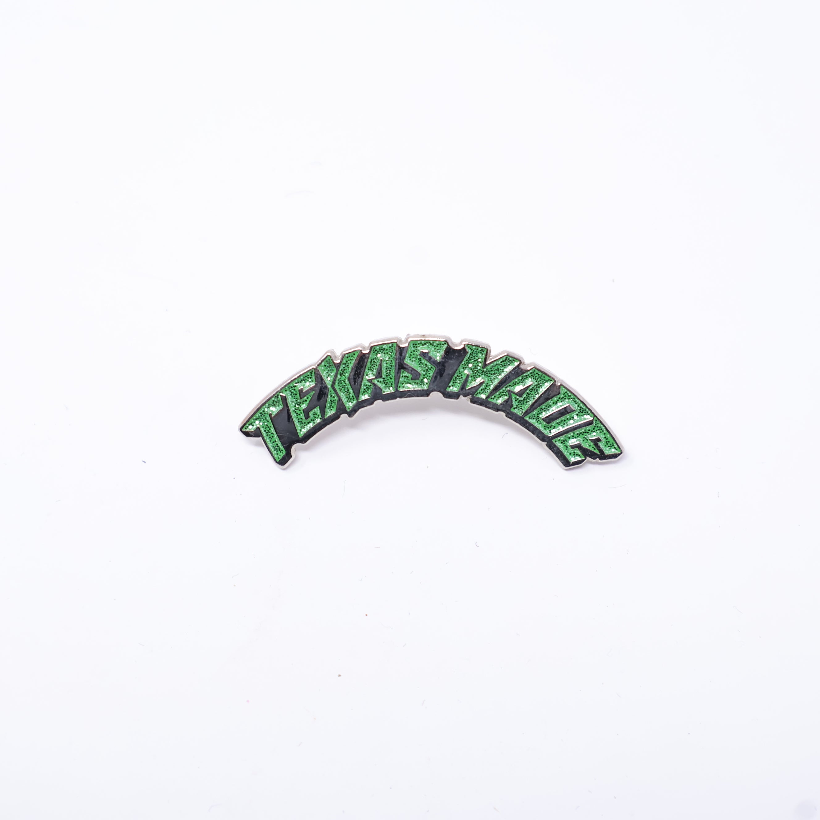 Green Texas Made Script Pin