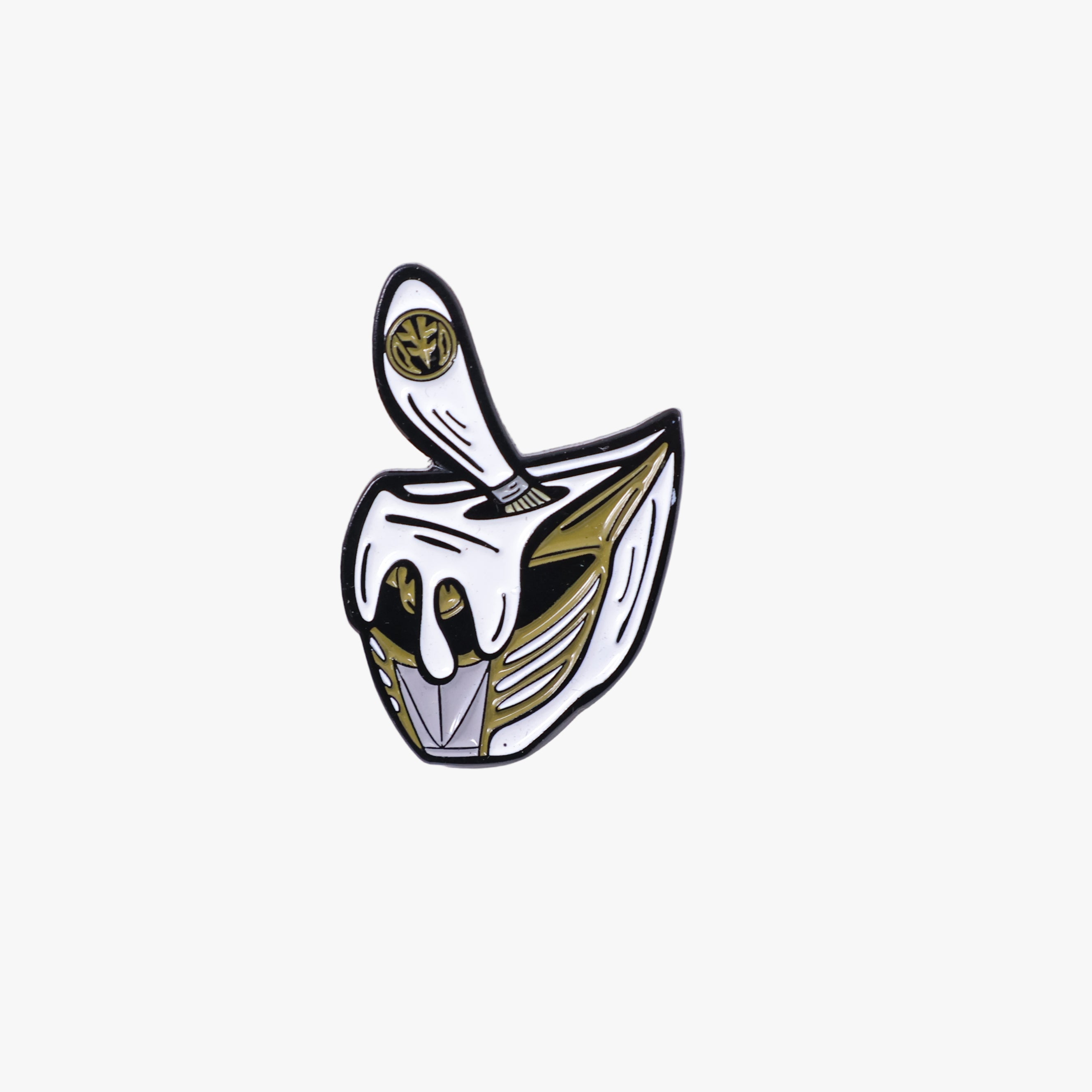UmbrellaHeights White Power Ranger Paint Bucket Graphic Pin
