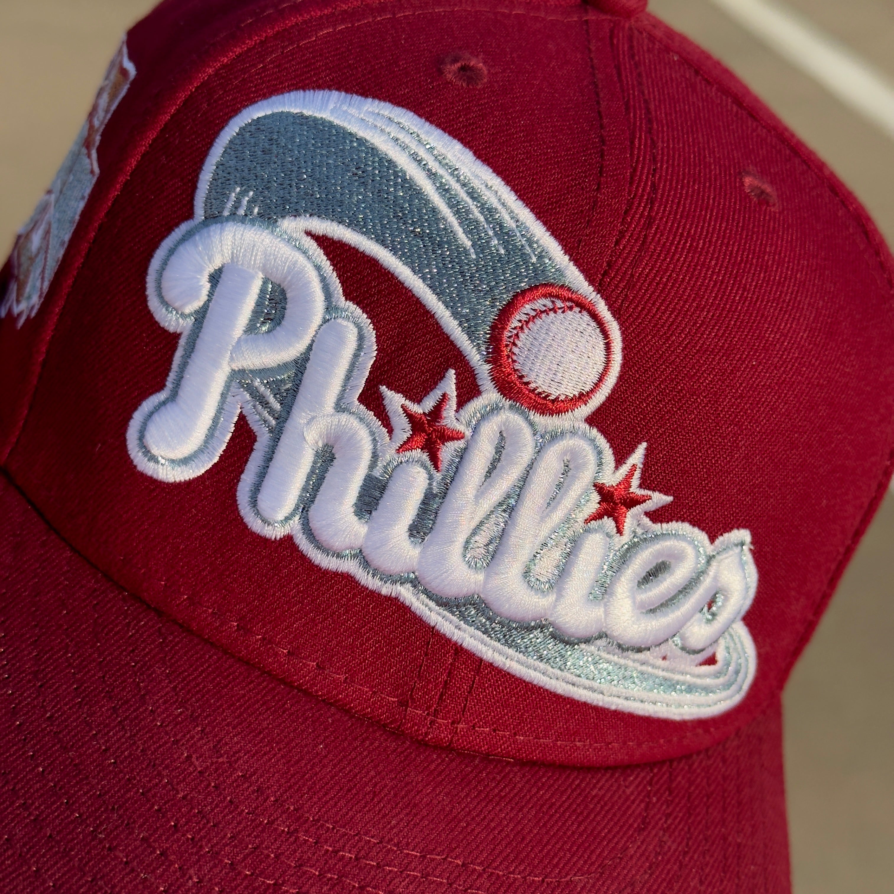 7 3/8 USED Red Philadelphia Phillies All Star Game 59fifty New Era Fitted Cap Hat
