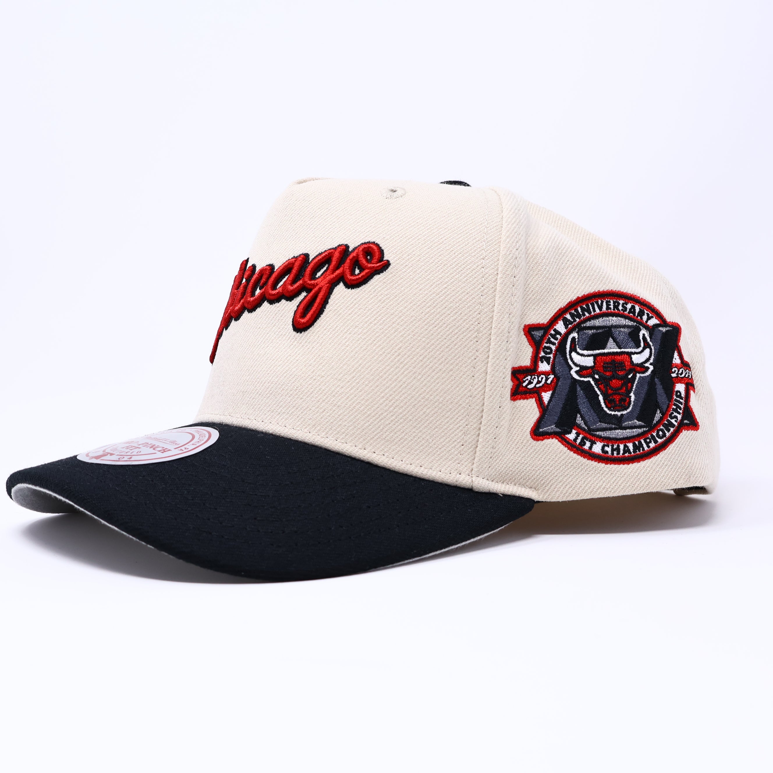 NEW Stone Chicago Bulls 20th Anniversary NBA Mitchell & Ness Adjustable Snapback Hat