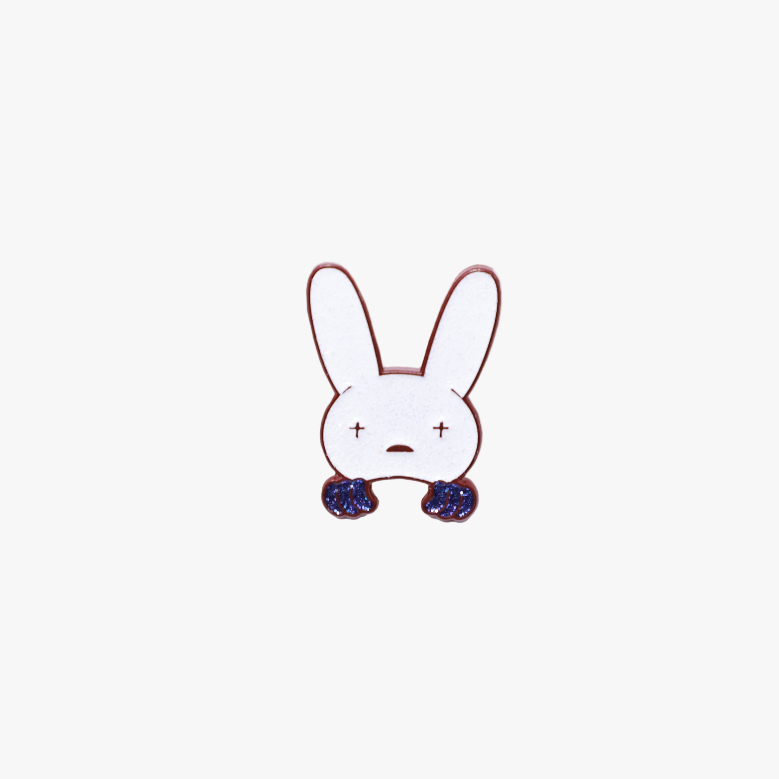 White Bunny Peeker