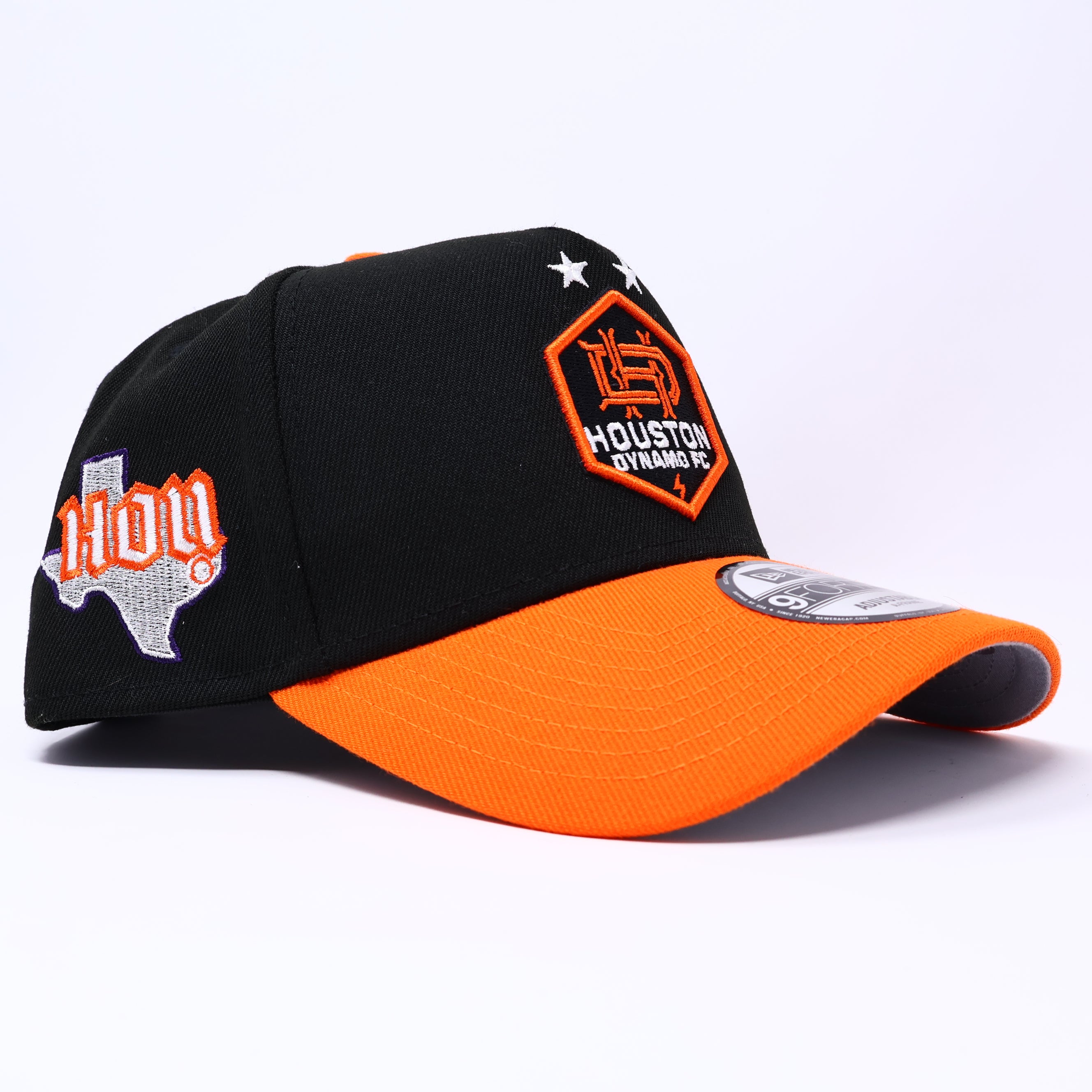 NWT Black Houston Dynamo FC Soccer New Era 9Forty Adjustable Snapback Hat