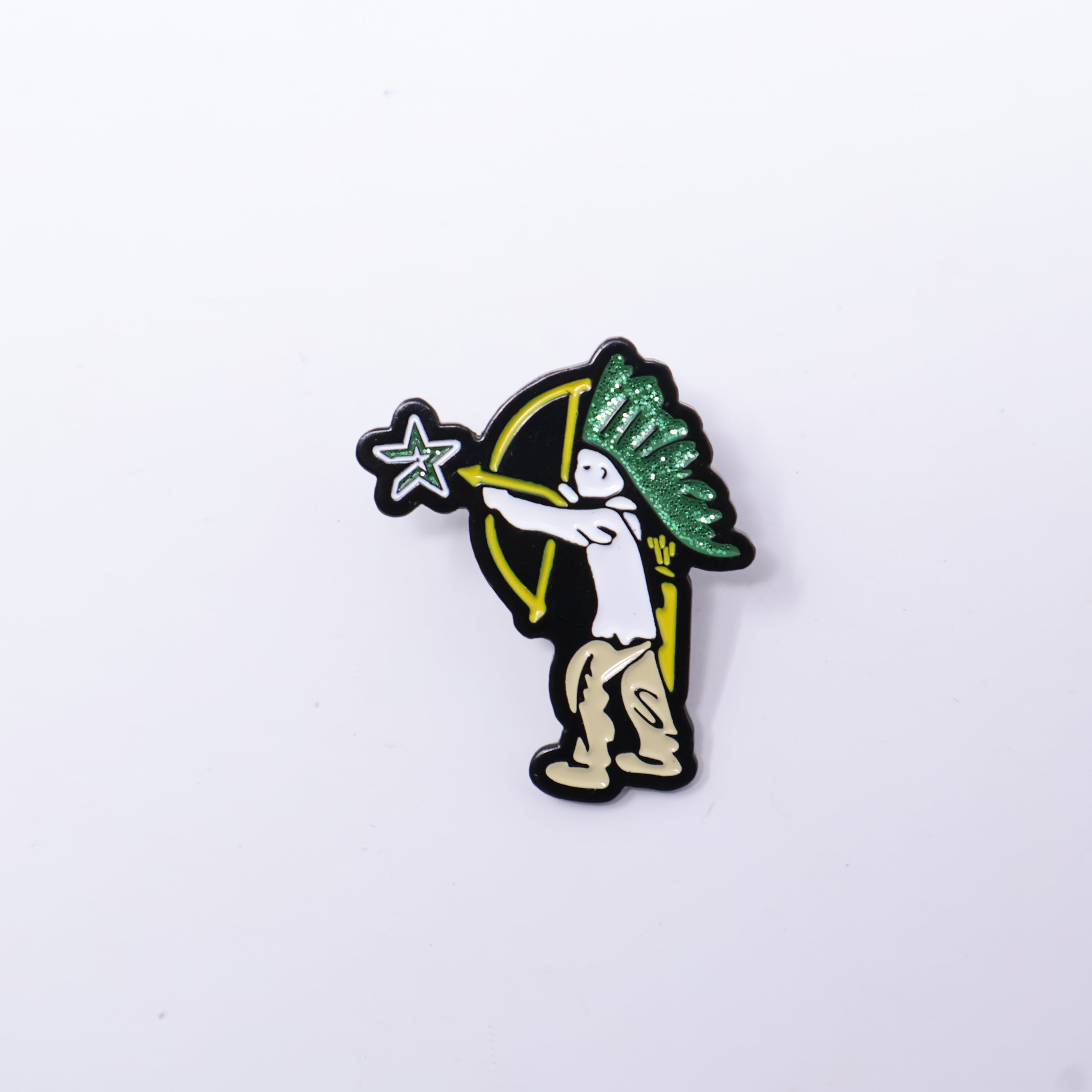 Man Shooting bow and arrow Graphic Pin