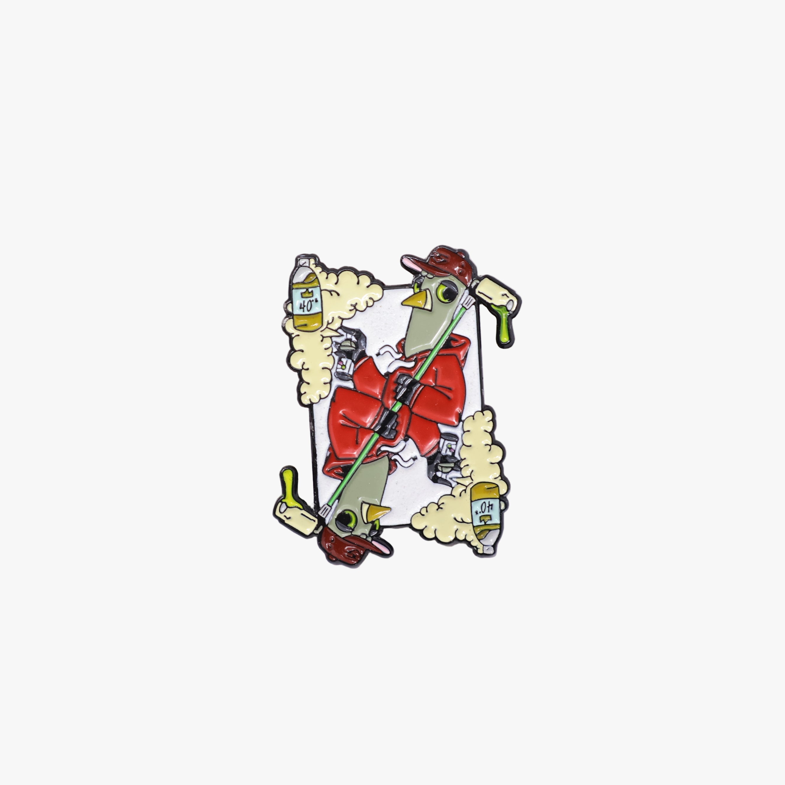 Red Pigeon Double 40oz Graphic Pin