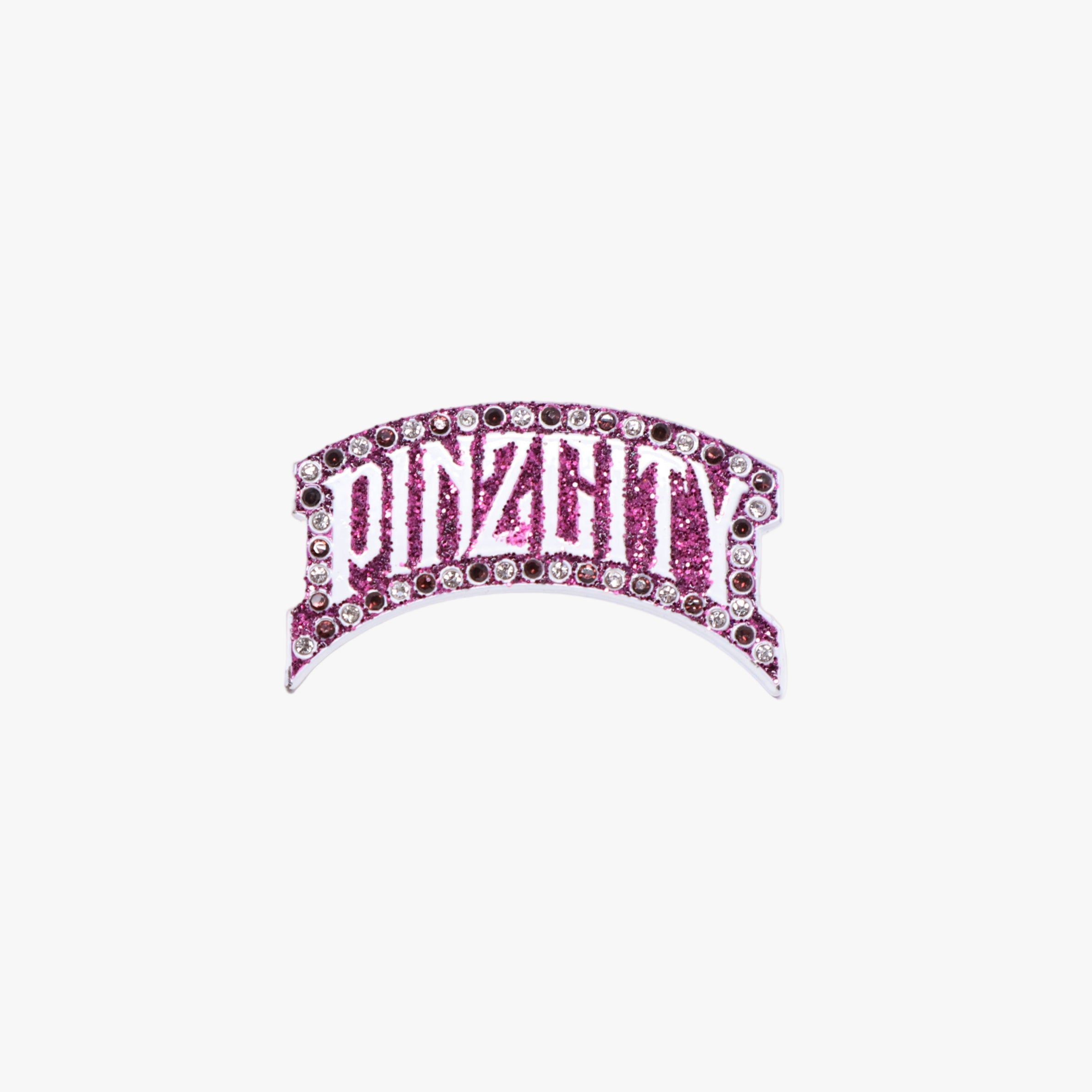 Purple PINZCITY Script Pin
