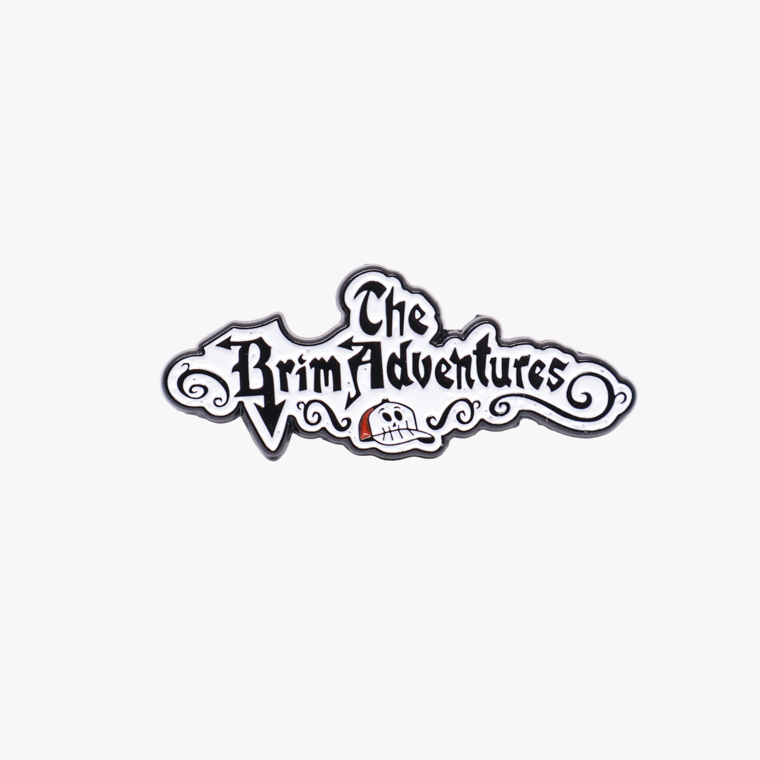 White The Brim Adventures Script Pin