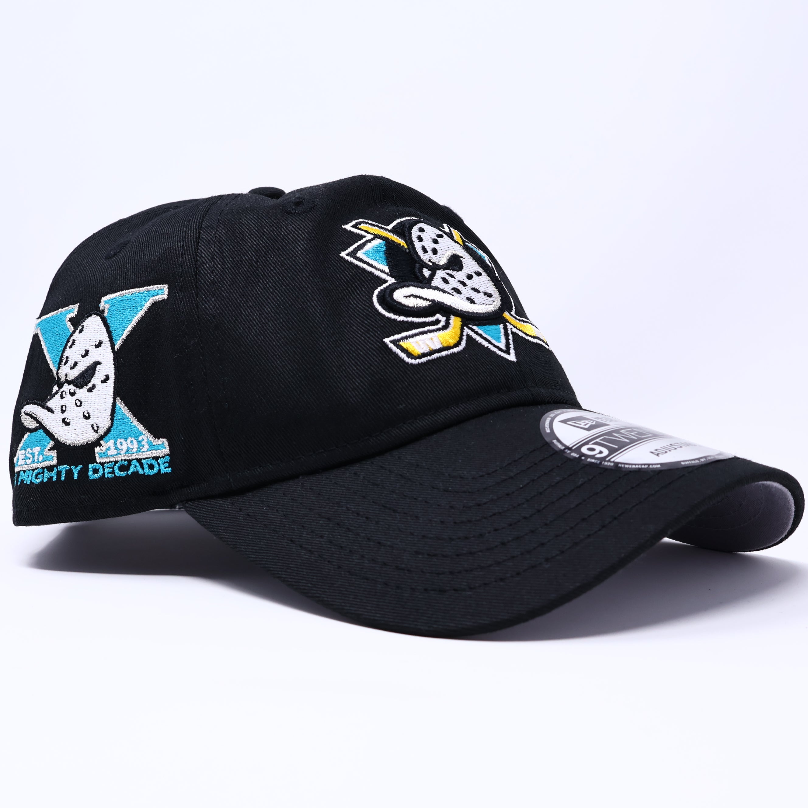 NWT Black Anaheim Ducks NHL 9Twenty New Era Adjustable Snapback Hat 6 Panel