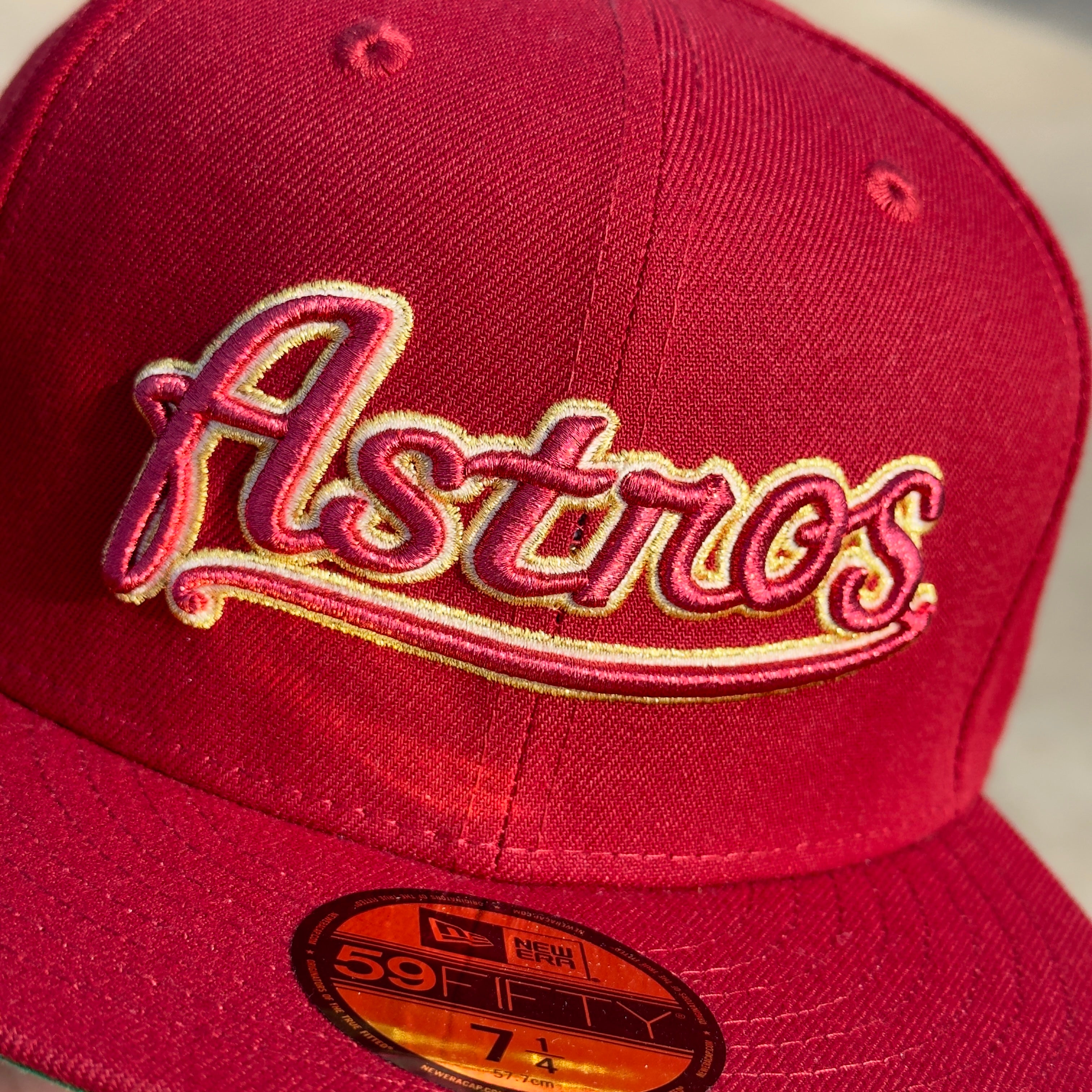 Brick Red Houston Astros Celebrating 40 Years 59fifty New Era Fitted Cap Hat
