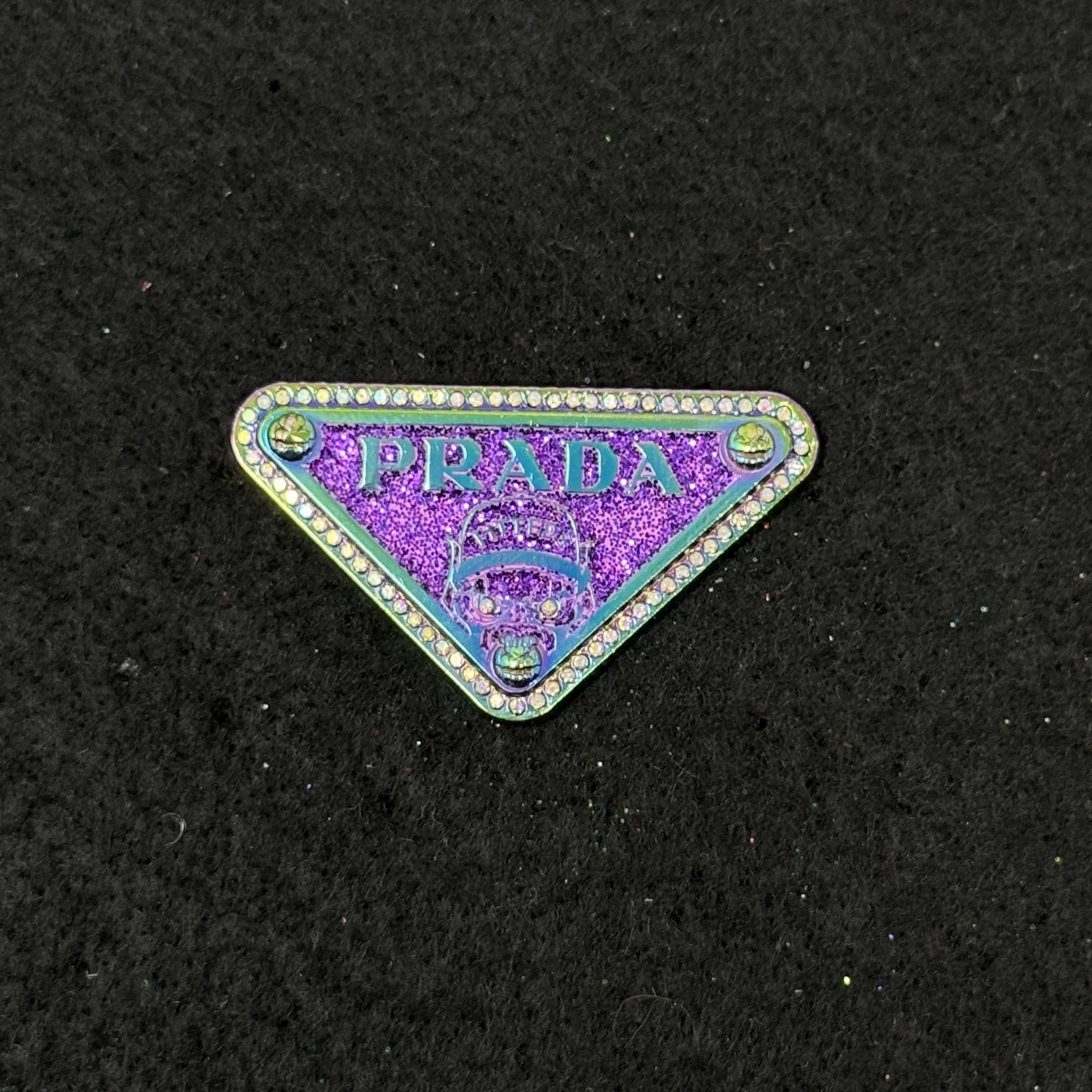 Purple/Irisidescent Plating Designer Inspired Graphic Pin