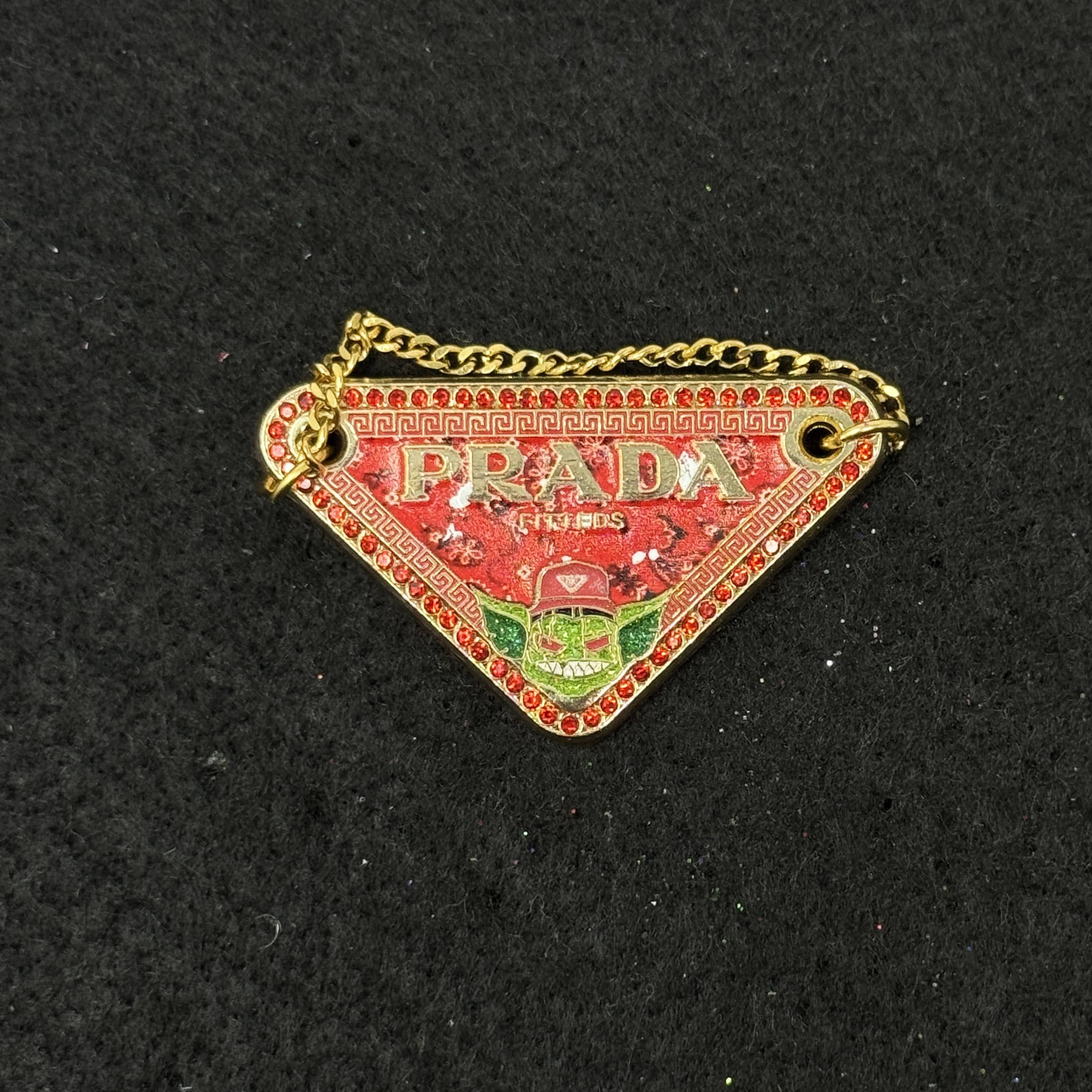 Red/Green/Gold Goblin Designer Inspired Graphic Pin