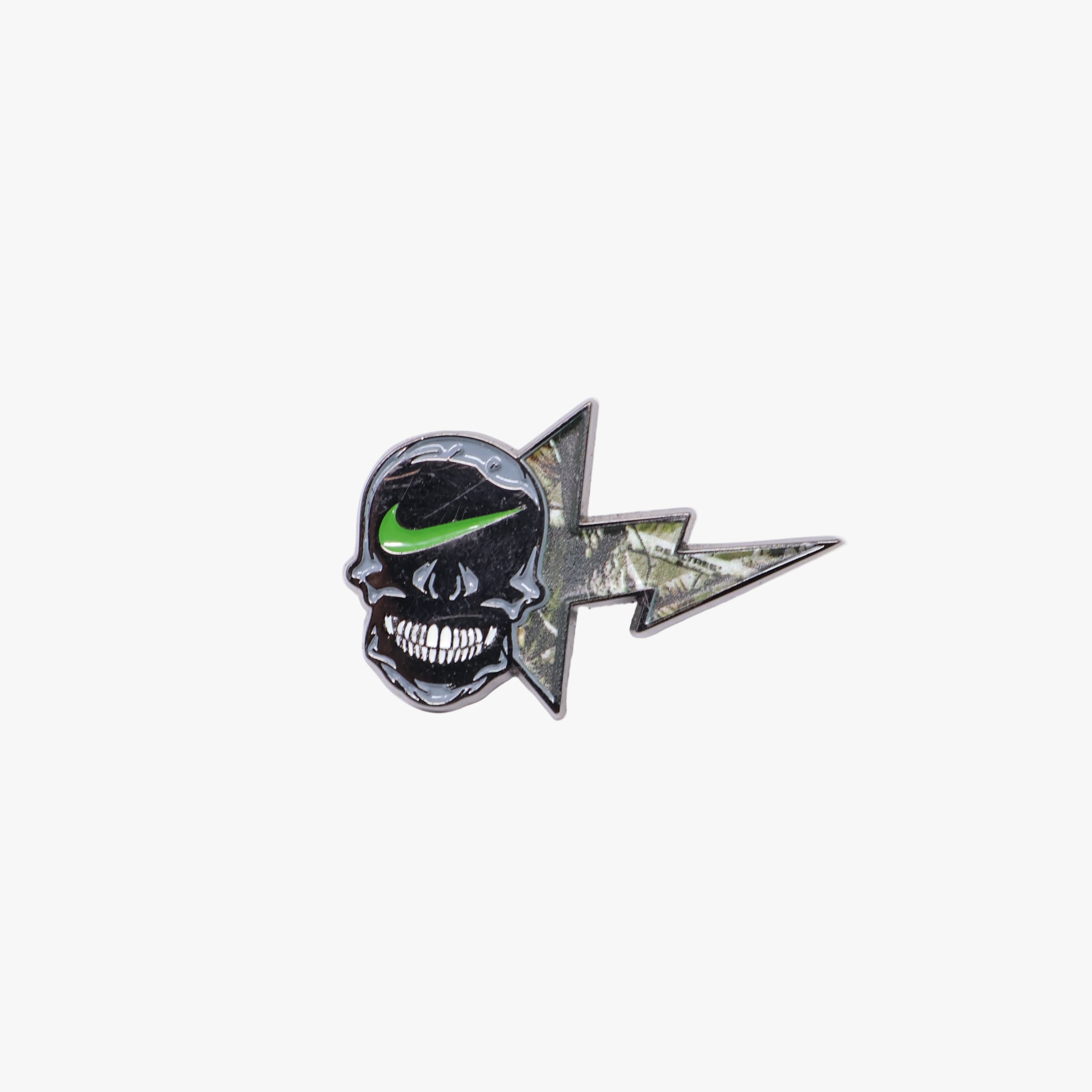 Black Green Skull Nike Bape Graphic Pin