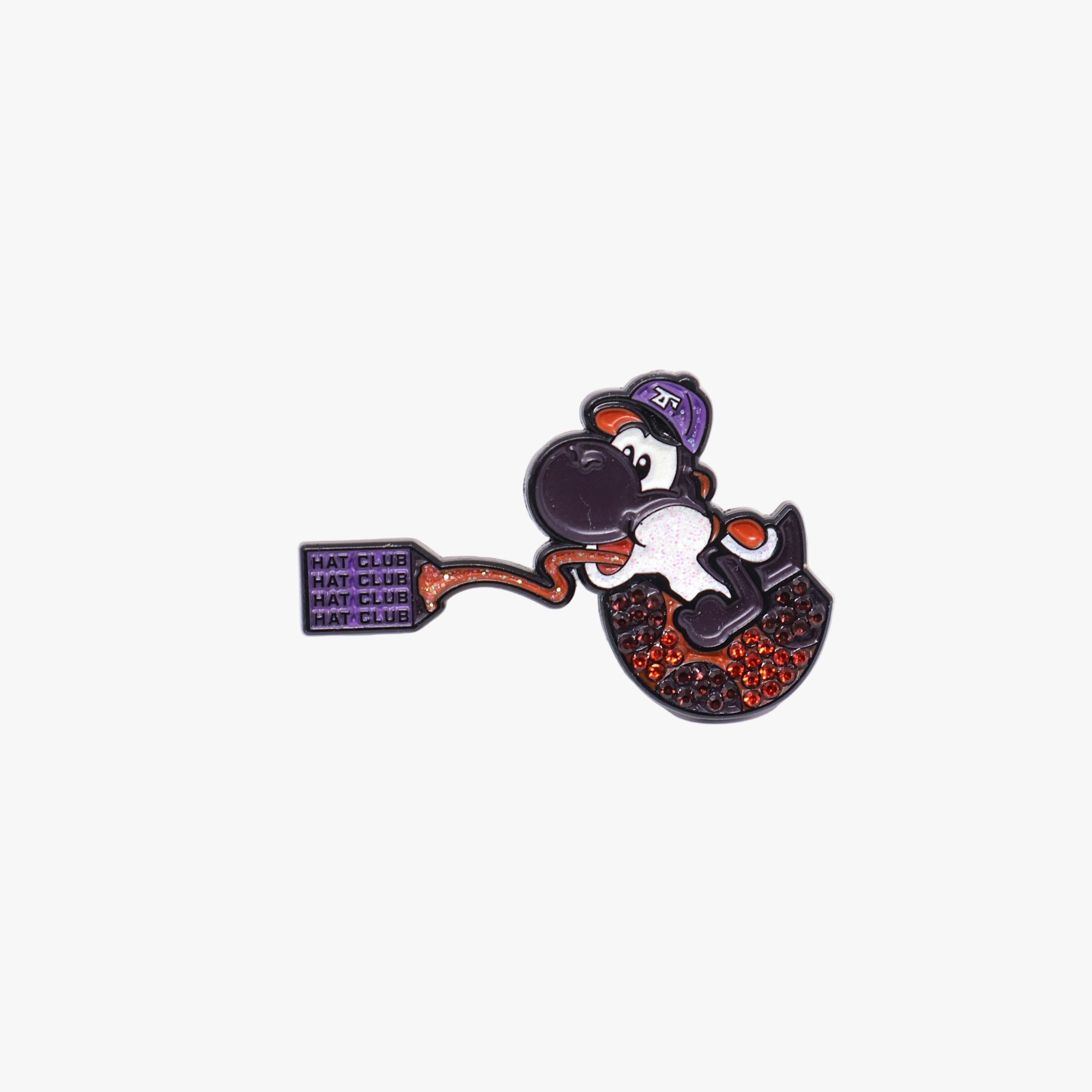 Black Red Rhinestone Hatclub Hatching Yoshi