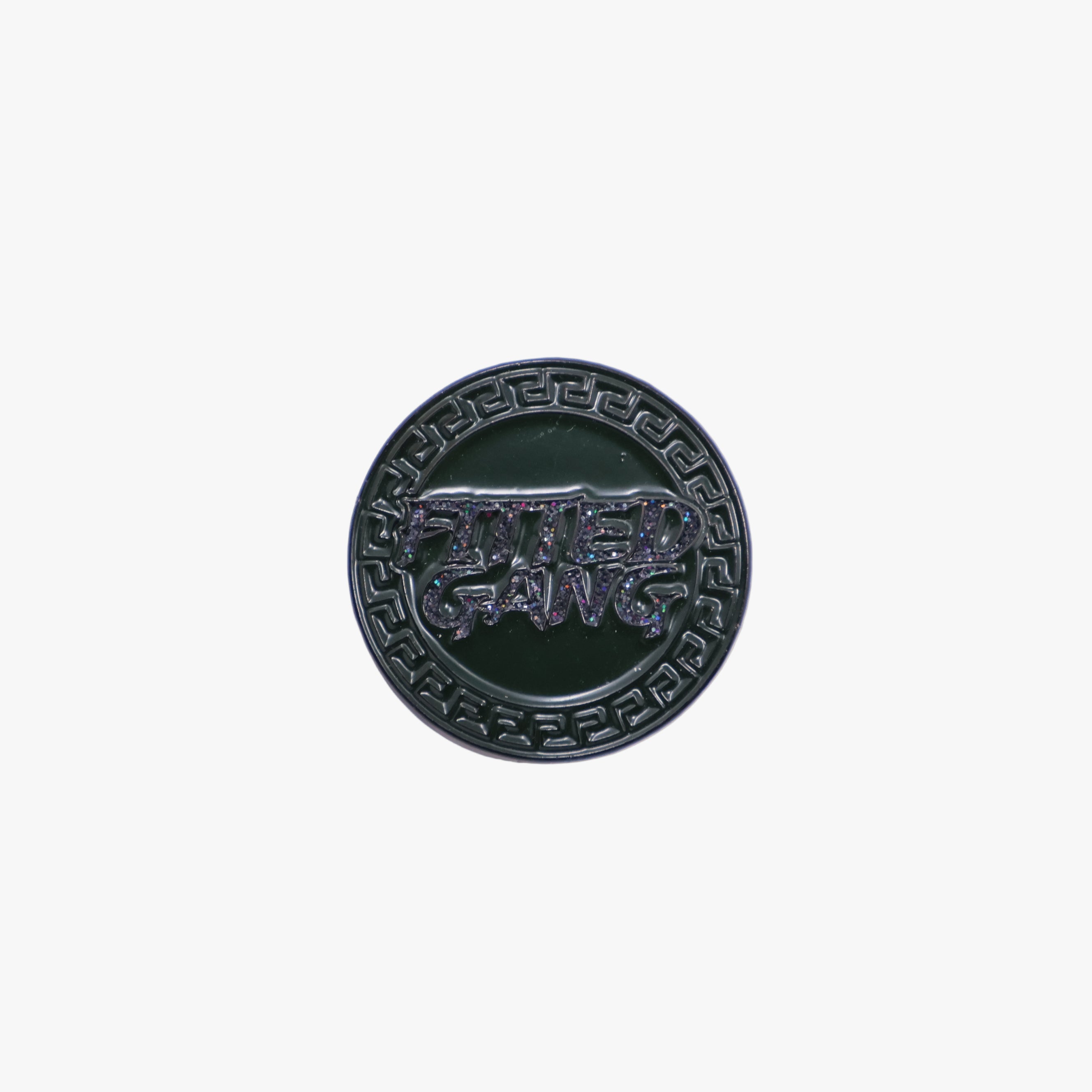 Black Fitted Gang Coin Pin