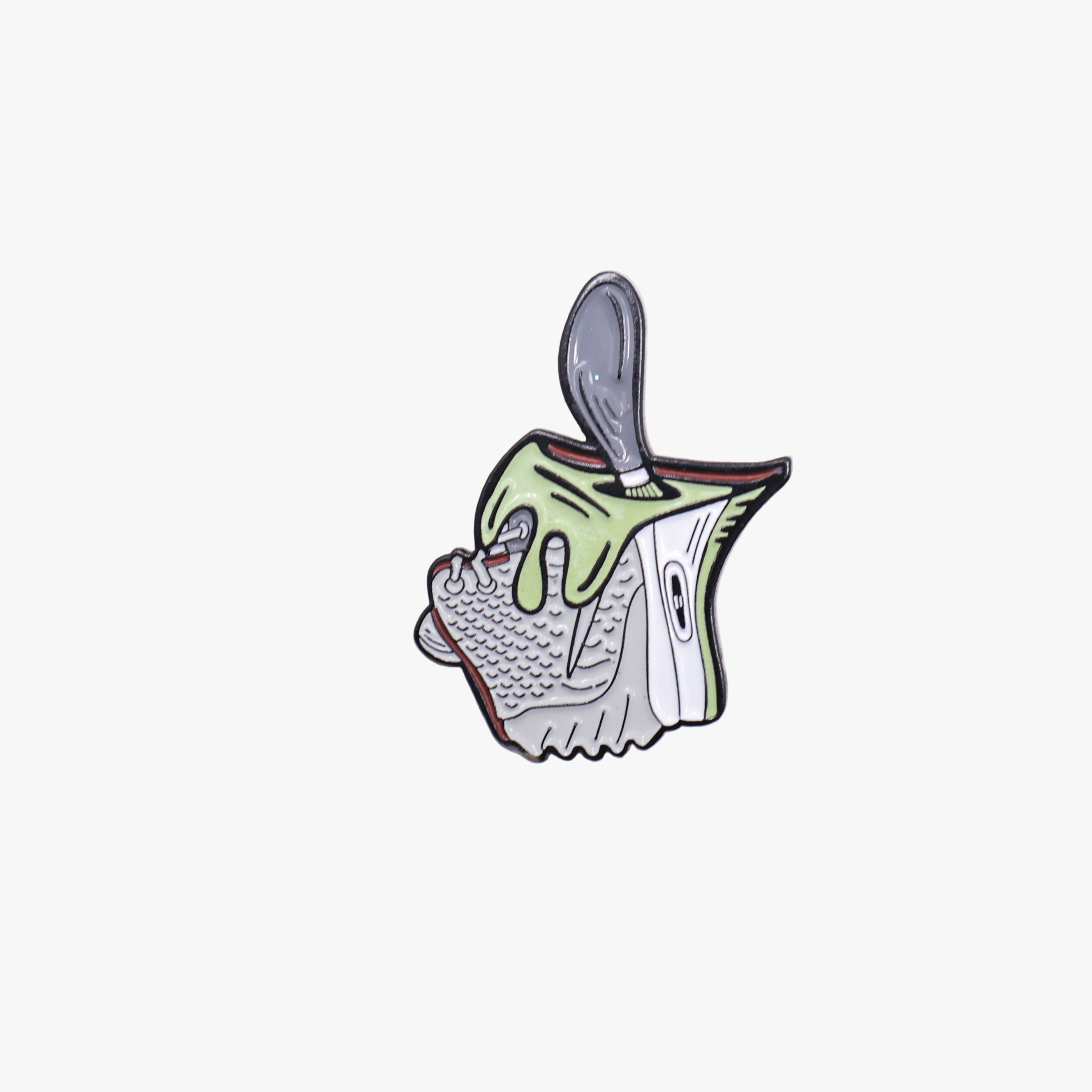UmbrellaHeights White Green Paint Bucket Graphic Pin
