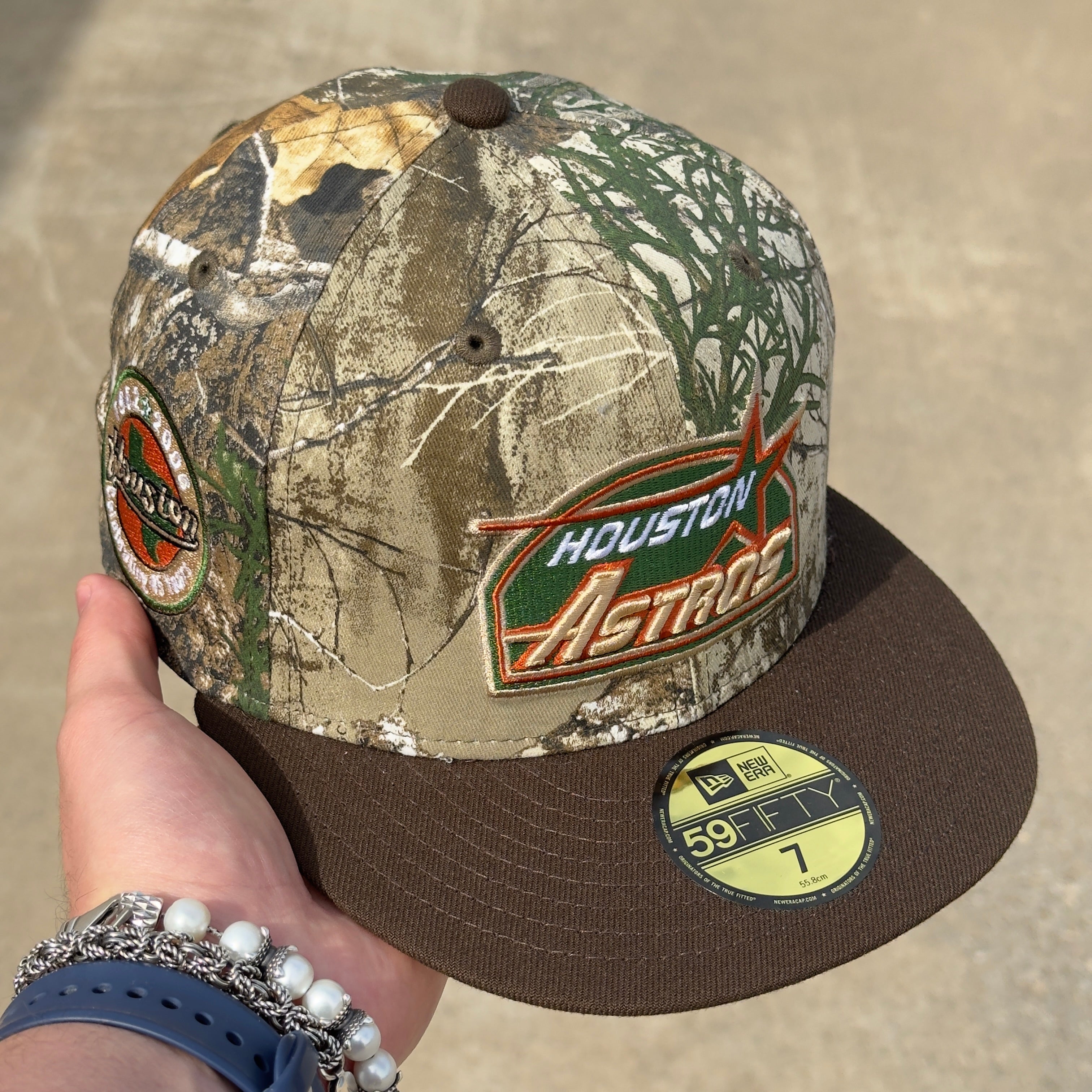 Camo Realtree Houston Astros Celebrating 40 Years 59fifty New Era Fitted Cap Hat