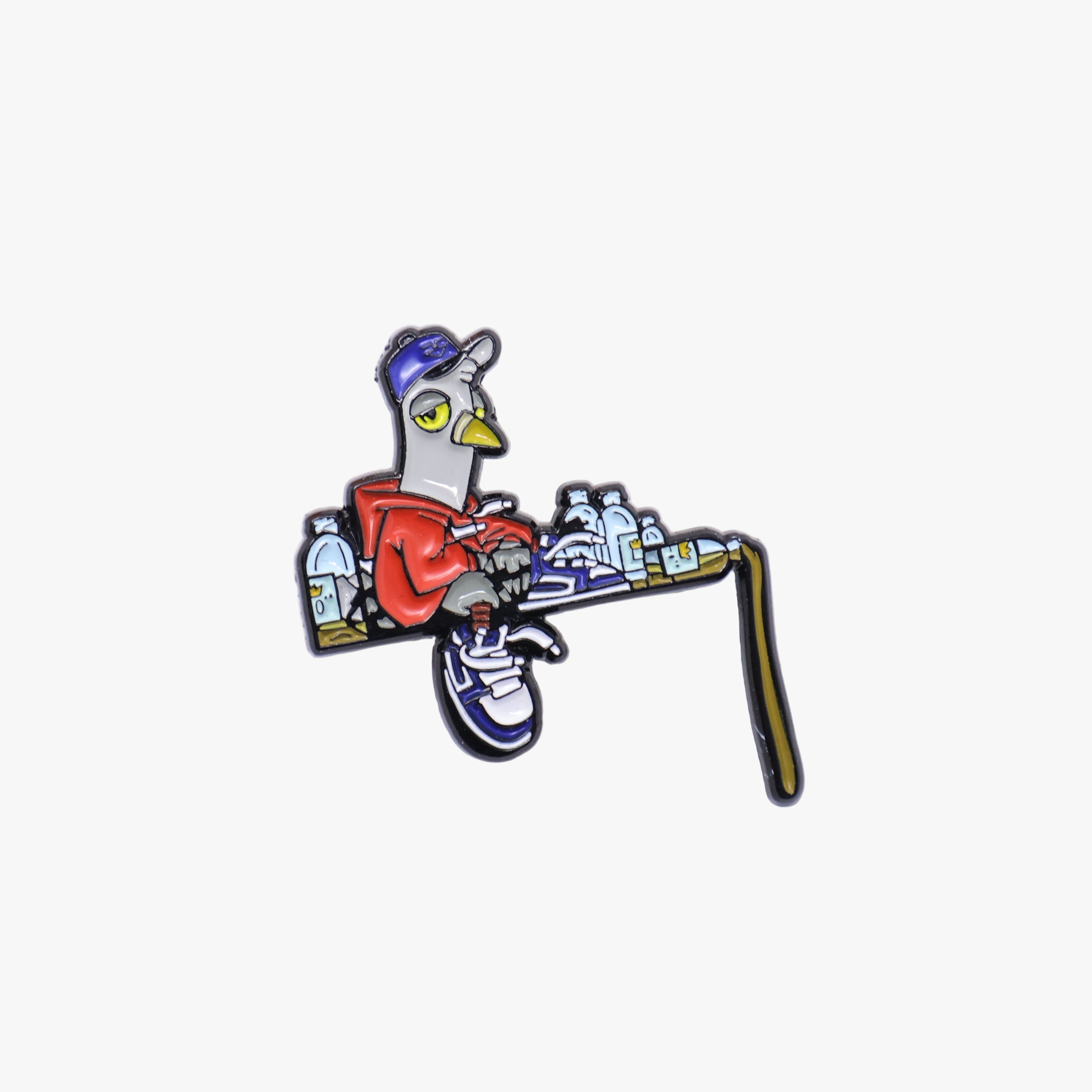 Red Pigeon MLB Logo Pin
