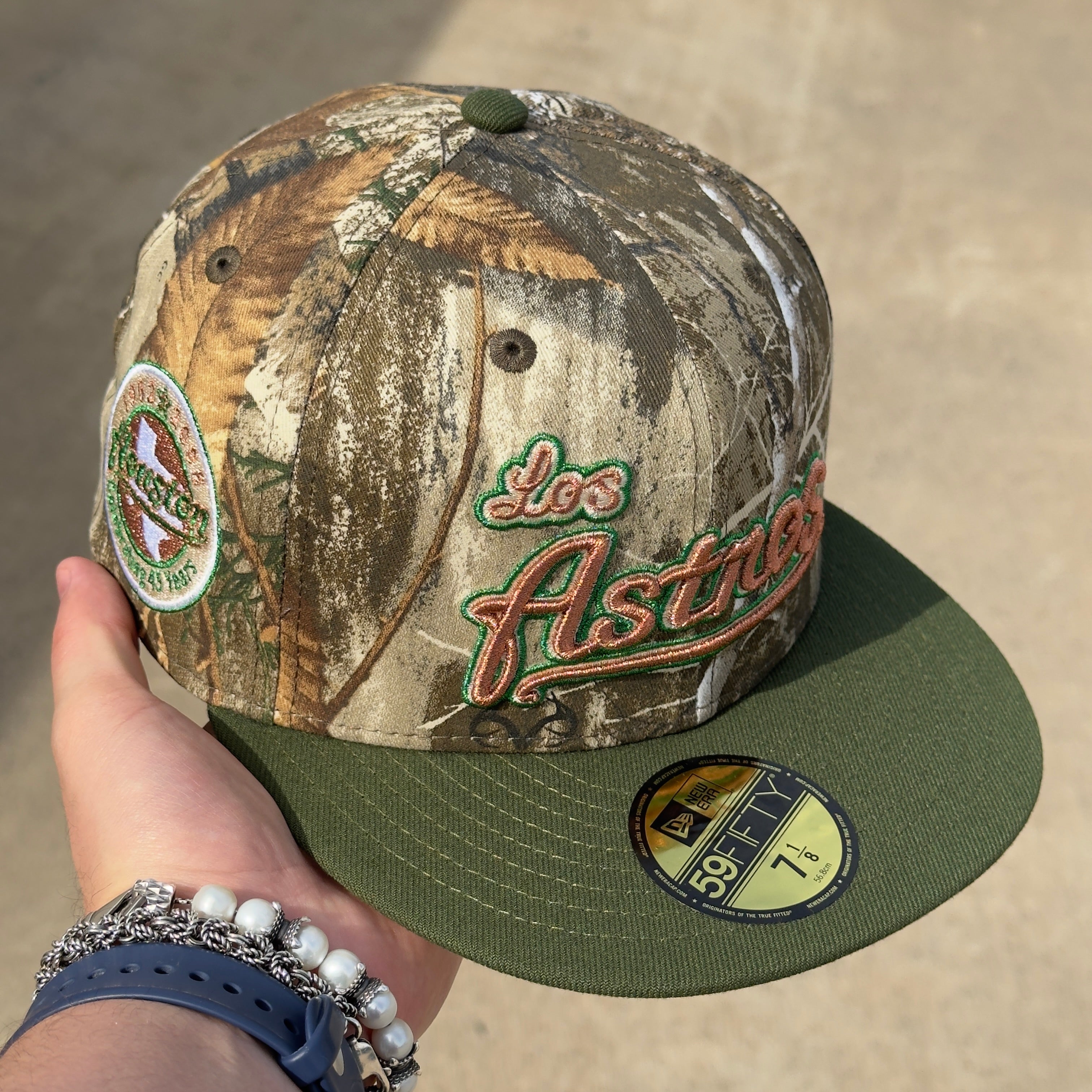 Camo Realtree Houston Los Astros Celebrating 45 Years 59fifty New Era Fitted Cap