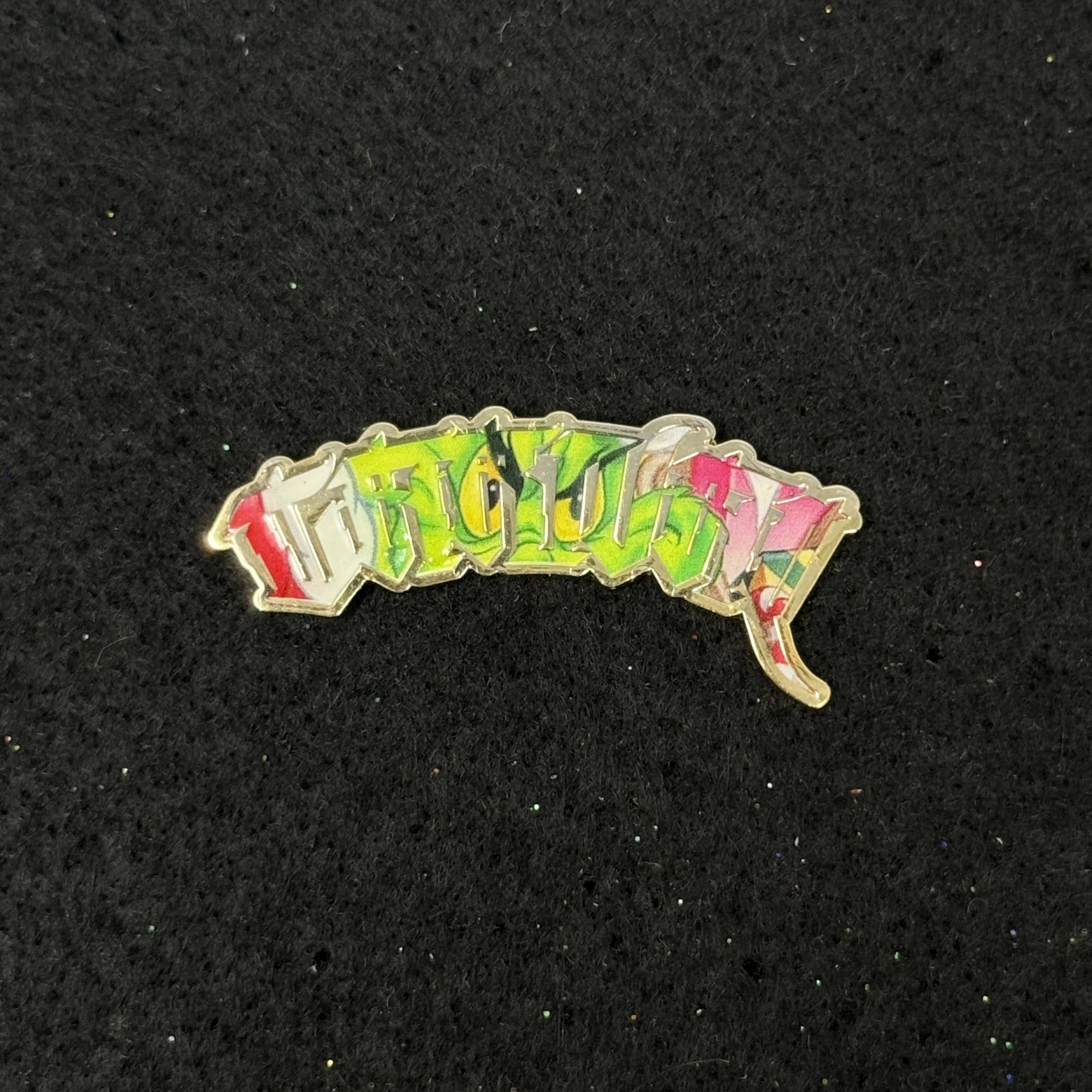 Grinch Christmas "CARNAL" Script Pin