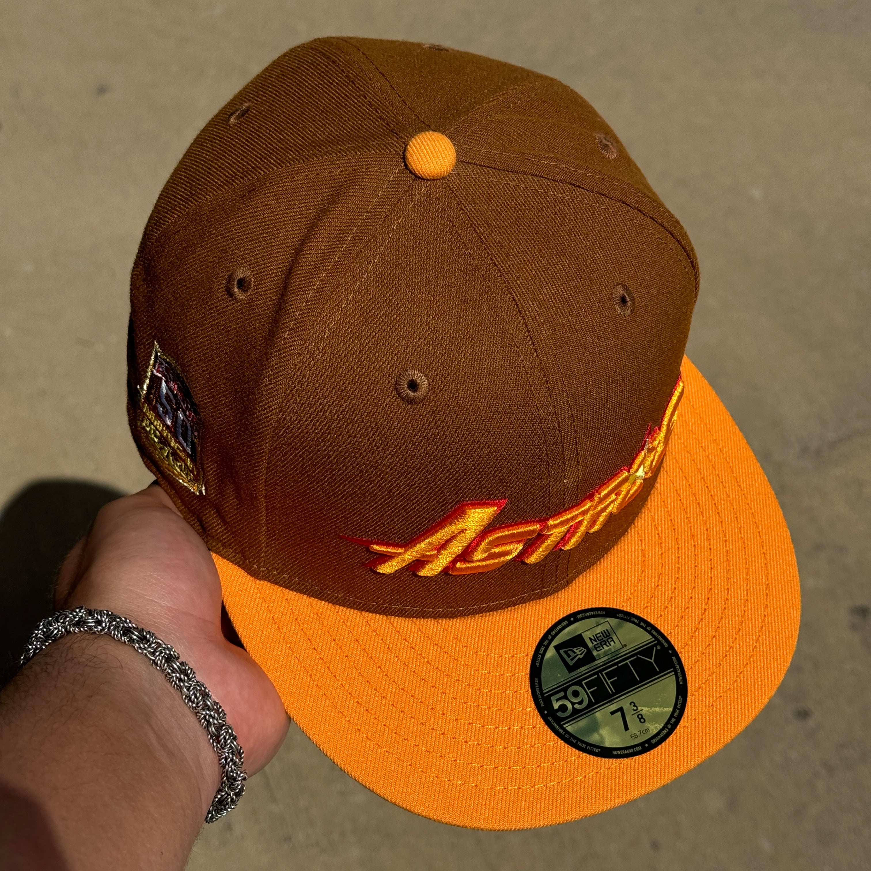 NEW 1/2 Brown Houston Astros 50th Anniversary 59fifty New Era Fitted Hat Cap