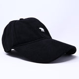 Cute Embroidered Bear Hat Simple Baseball Cap Adjustable Dad Soft