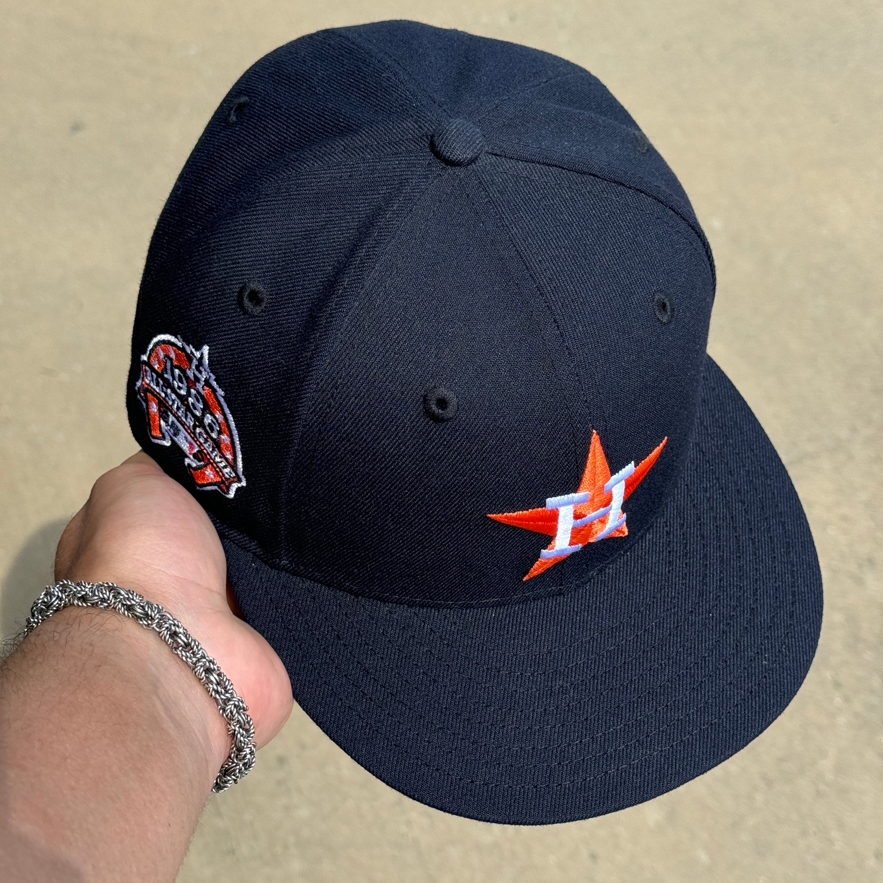 NEW 3/8 Navy Houston Astros 1986 All Star Game 59fifty New Era Fitted Hat Cap