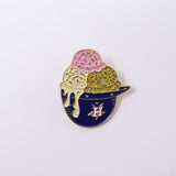 Ice Cream Astros Graphic Pin (Multiple Colors)