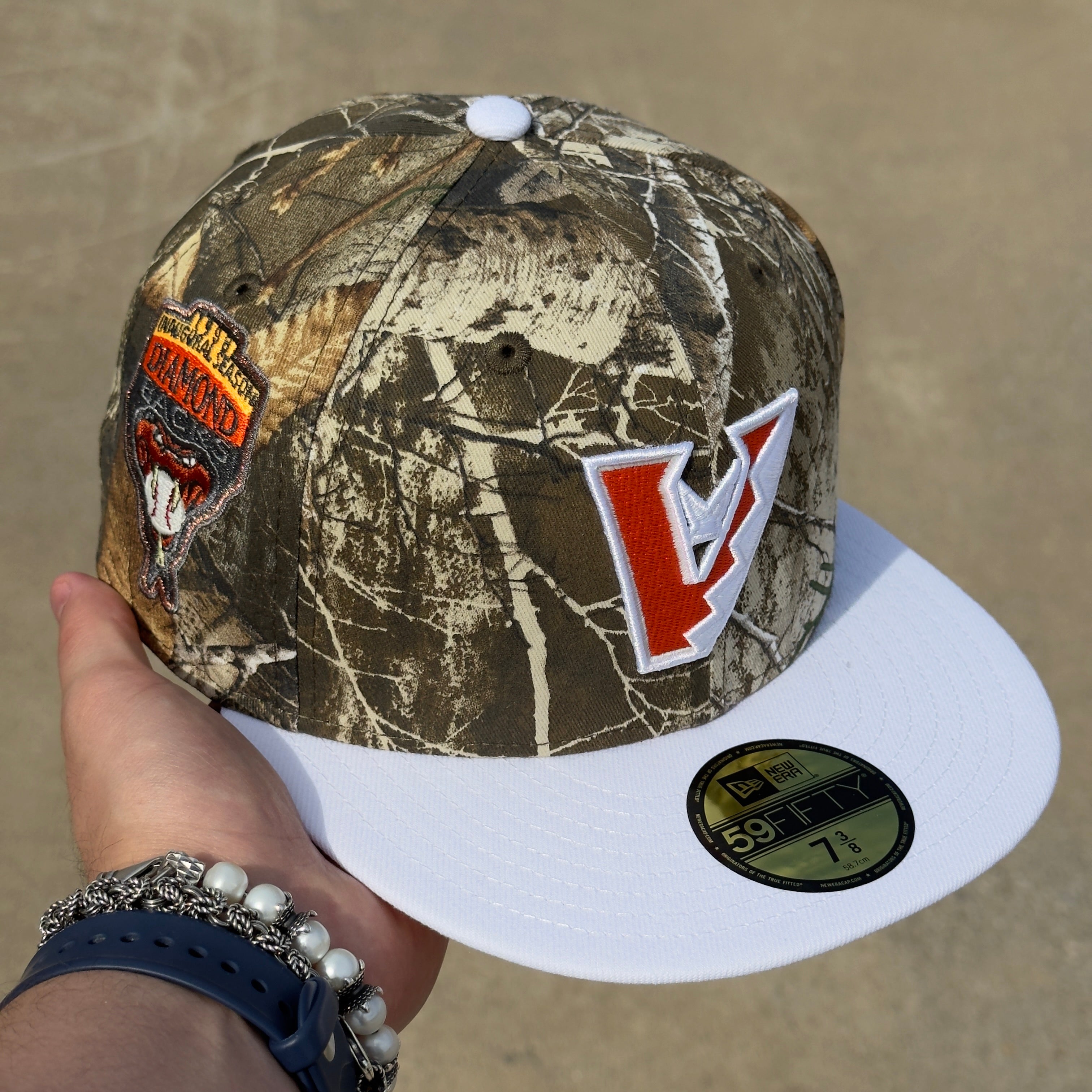 7 3/8 Camo Realtree Arizona Diamondbacks 1998 Inaugural Season 59fifty New Era