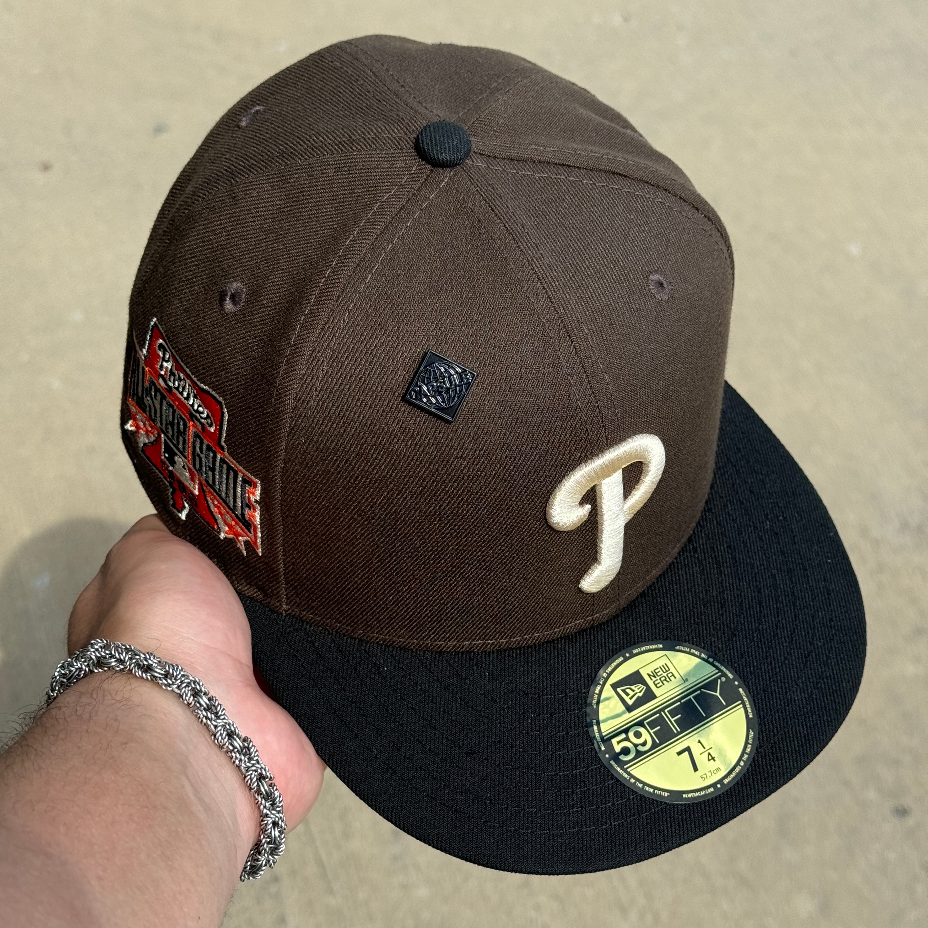 NEW Brown Philadelphia Phillies 1996 All Star Game 59fifty New Era Fitted Hat Cap