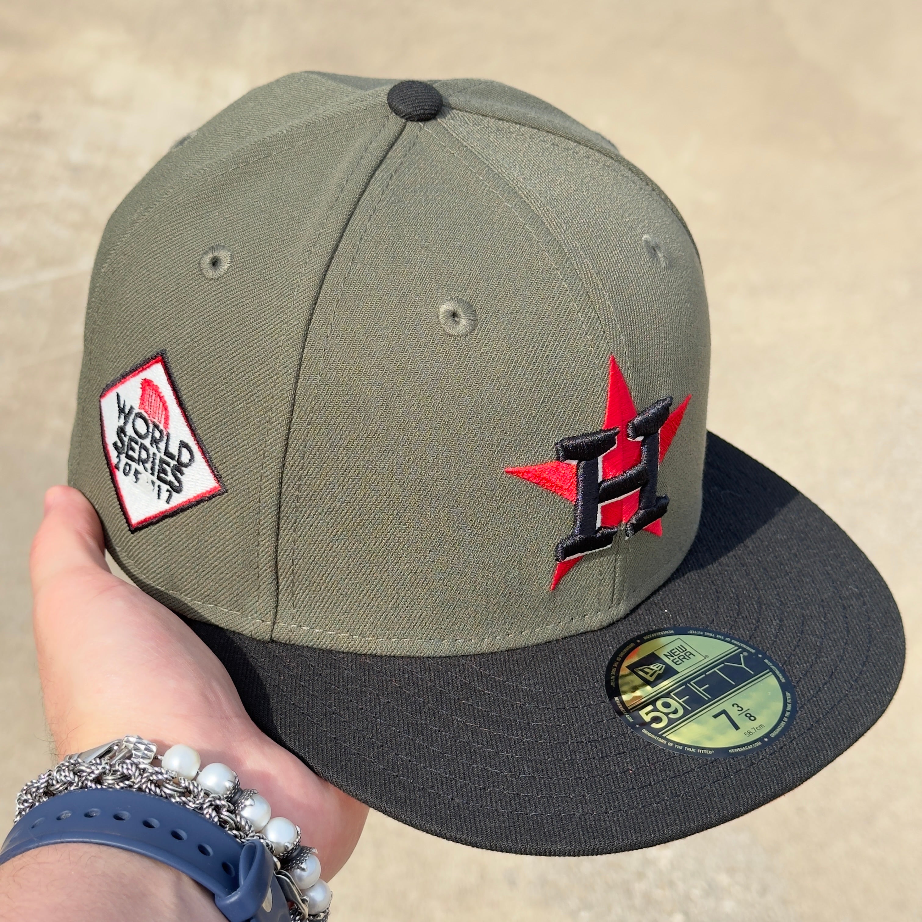 7 3/8 Olive Houston Astros World Series 2017 Travis Not Hatclub 59fifty New Era