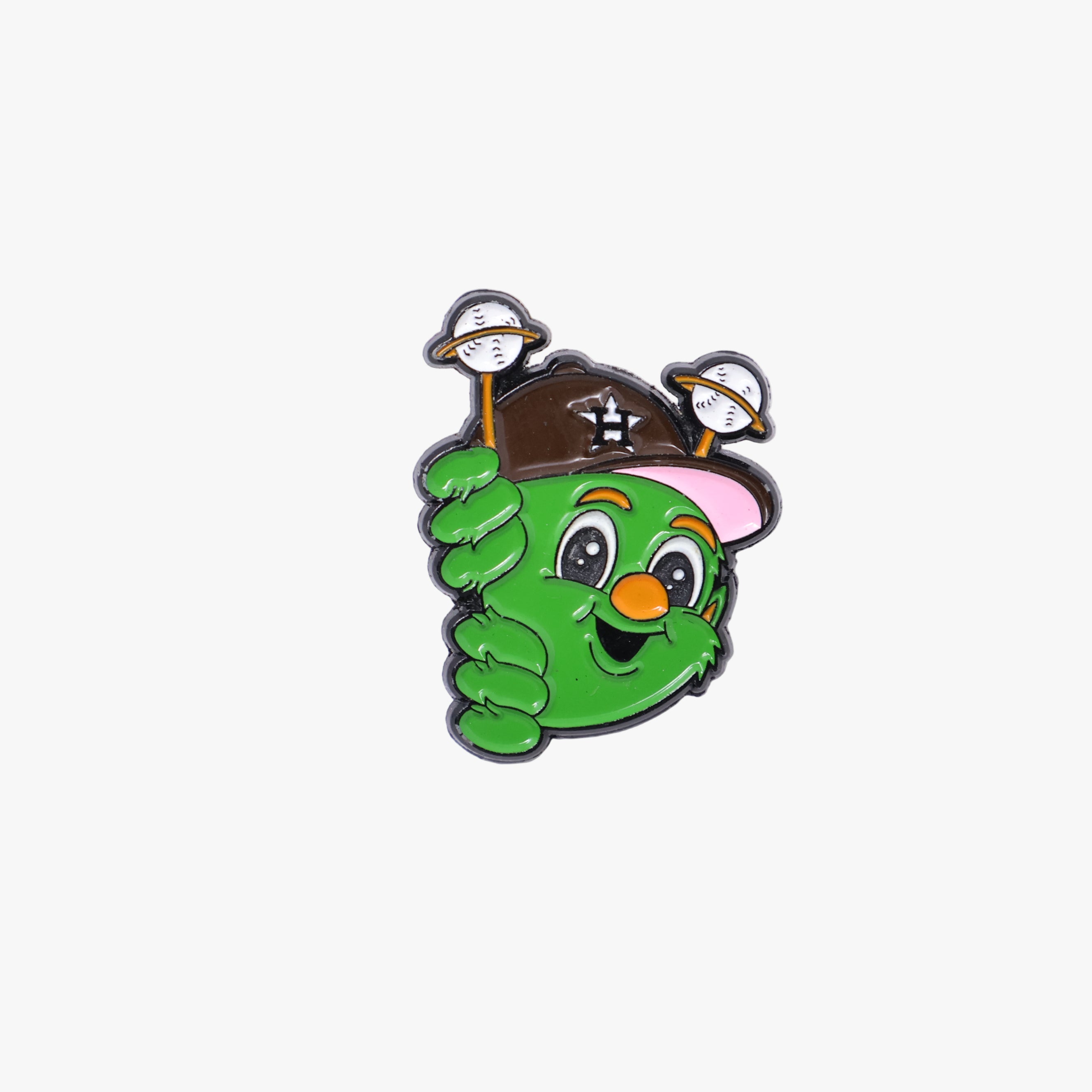 Green Astros Orbit Peeker Pin