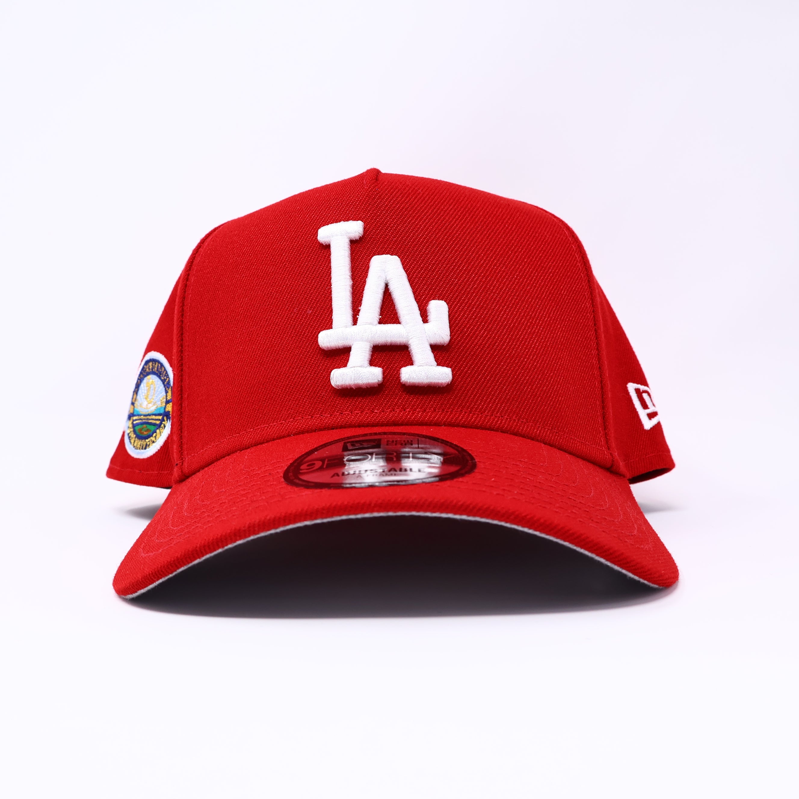 NWT Red Los Angeles Dodgers 50th Anniversary 9Forty New Era Adjustable Snapback Hat 5 Panel