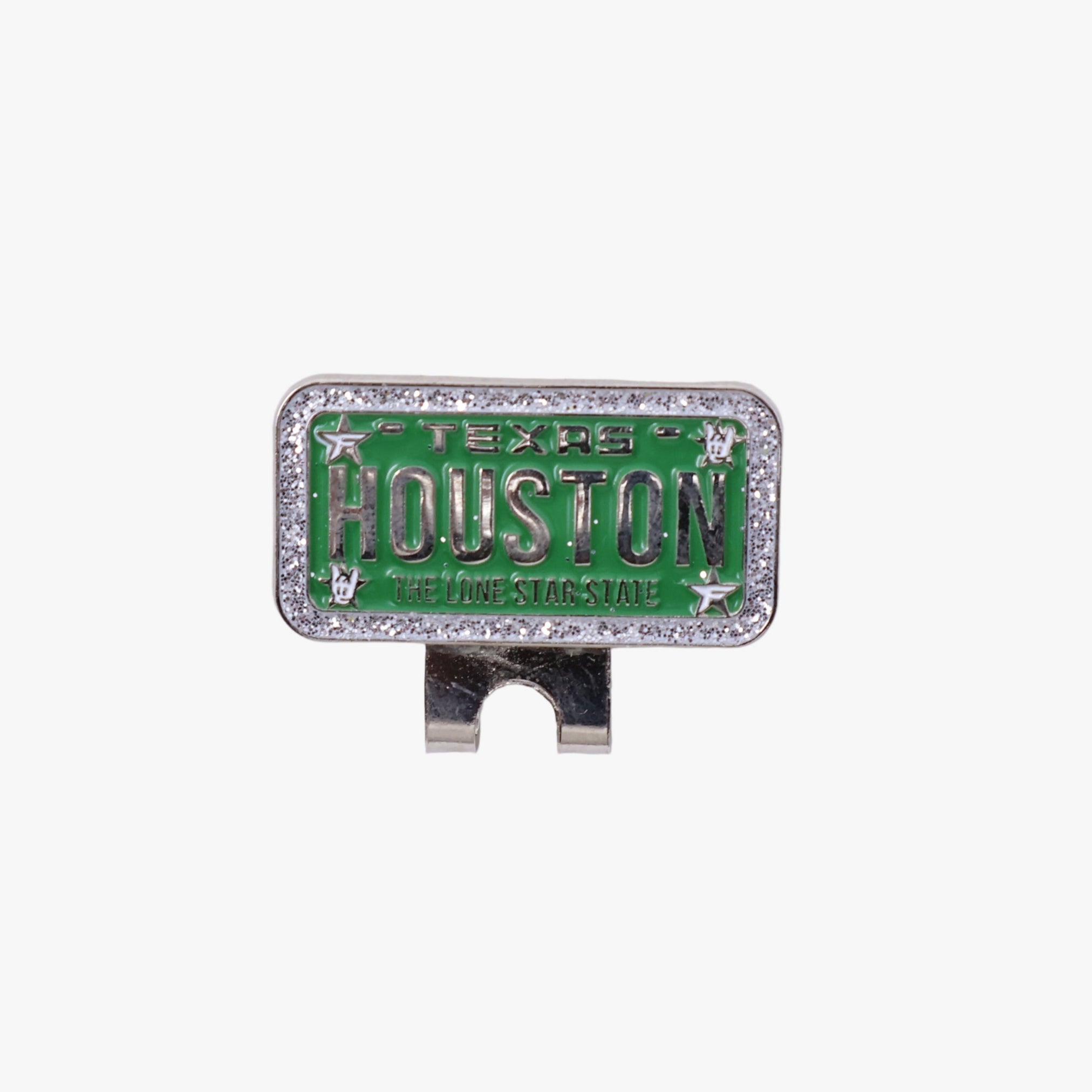 Houston Texas License Plate Hat Clip